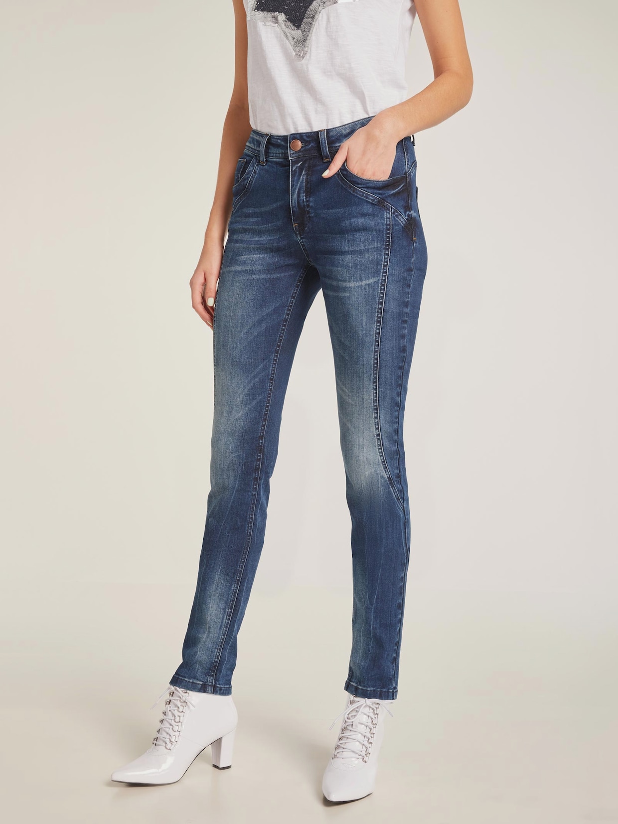 Rick Cardona Bauchweg-Jeans - dark used