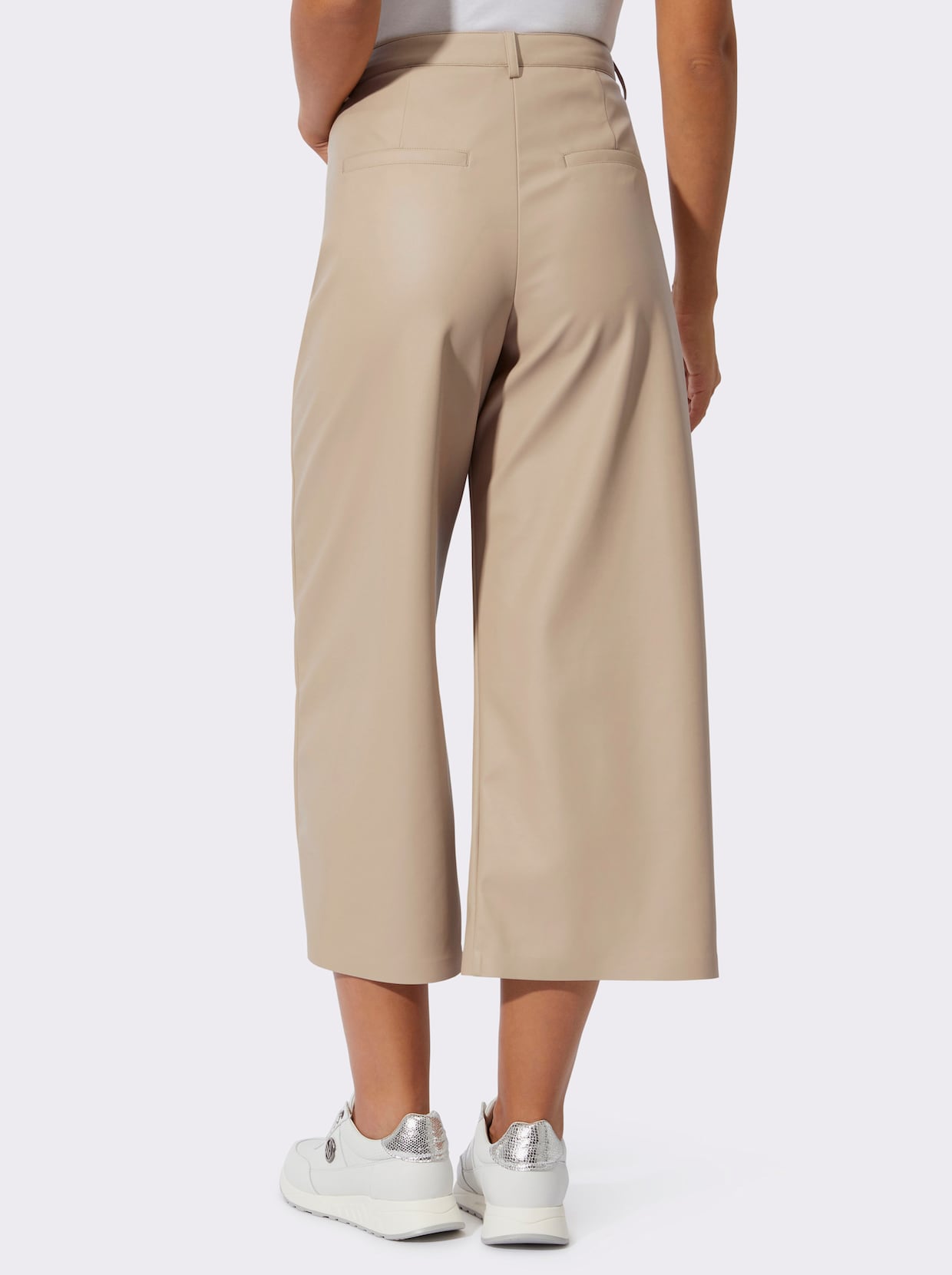 Pantalon en synthétique - beige