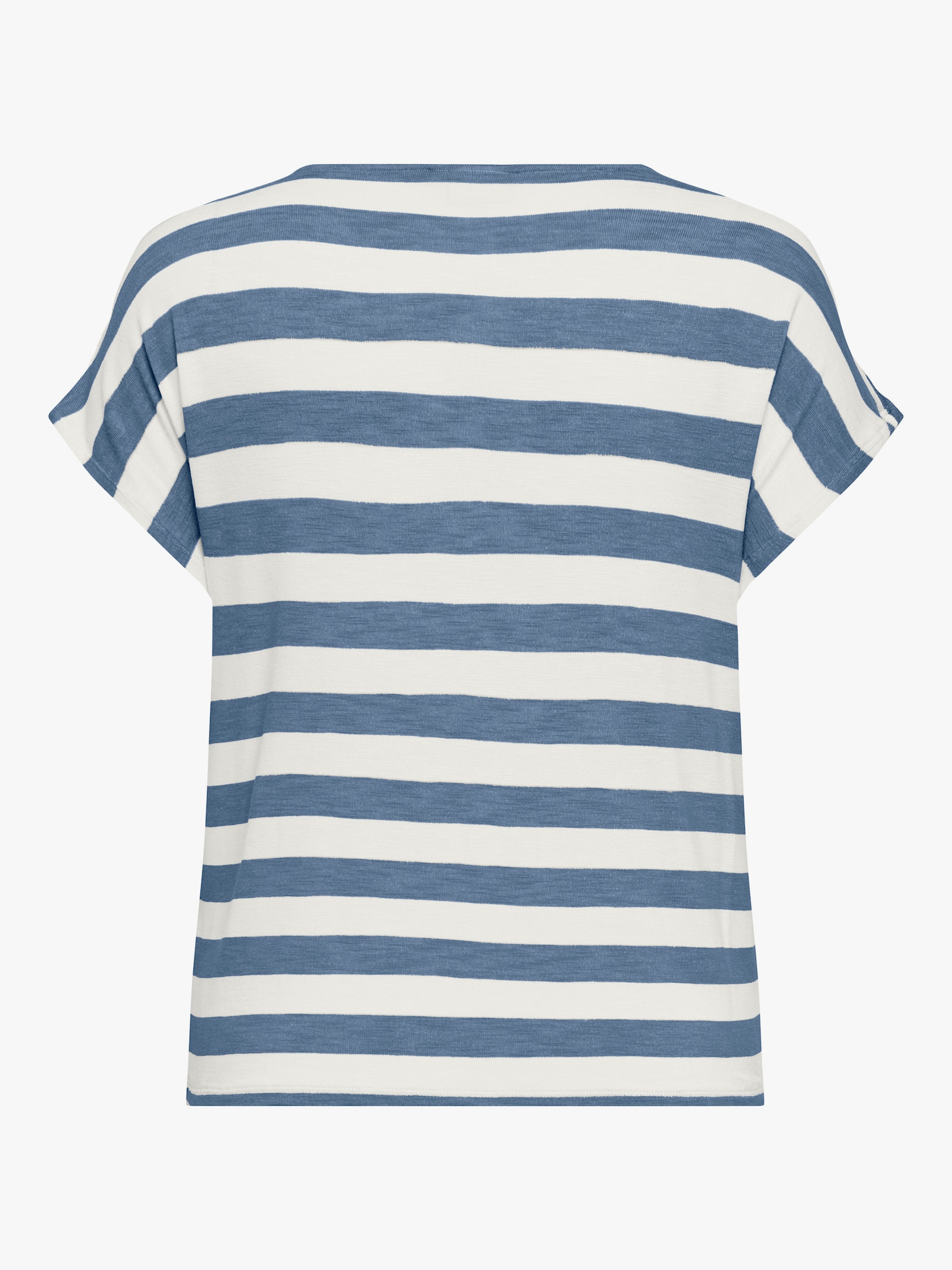 ONLY CARMAKOMA V-Shirt - infinity stripes:cloud dancer