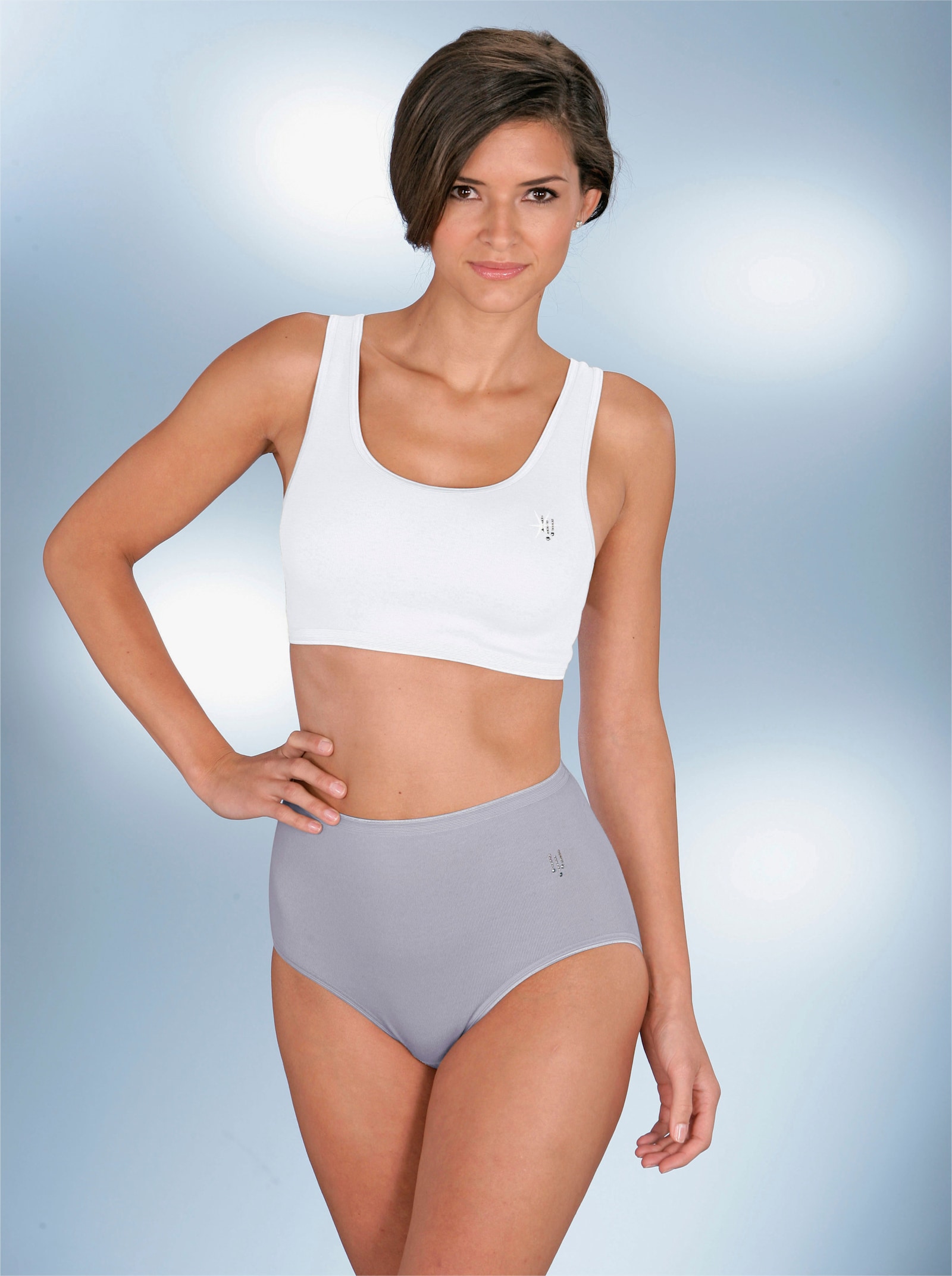Speidel Bustier ohne Seitennähte - 3 Stück weiß