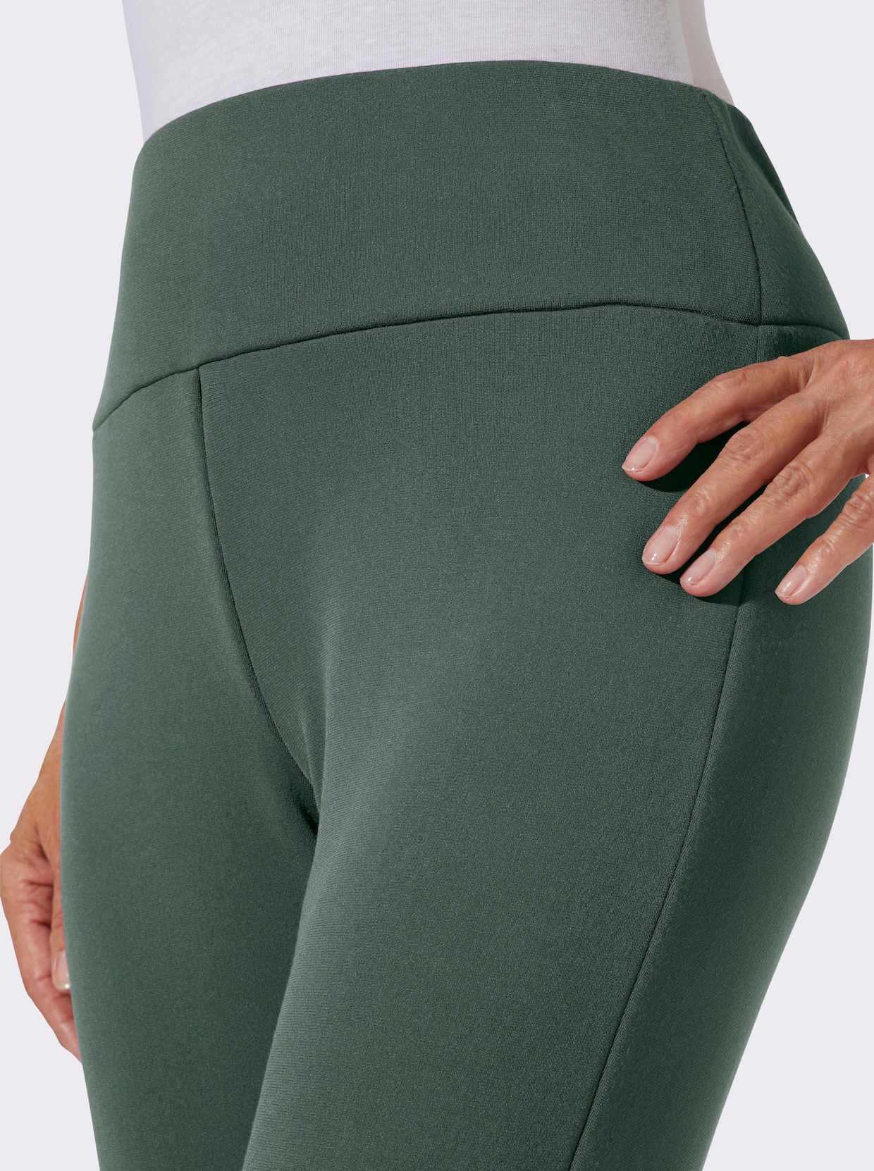 Thermoleggings mit Fleece-Futter - moos