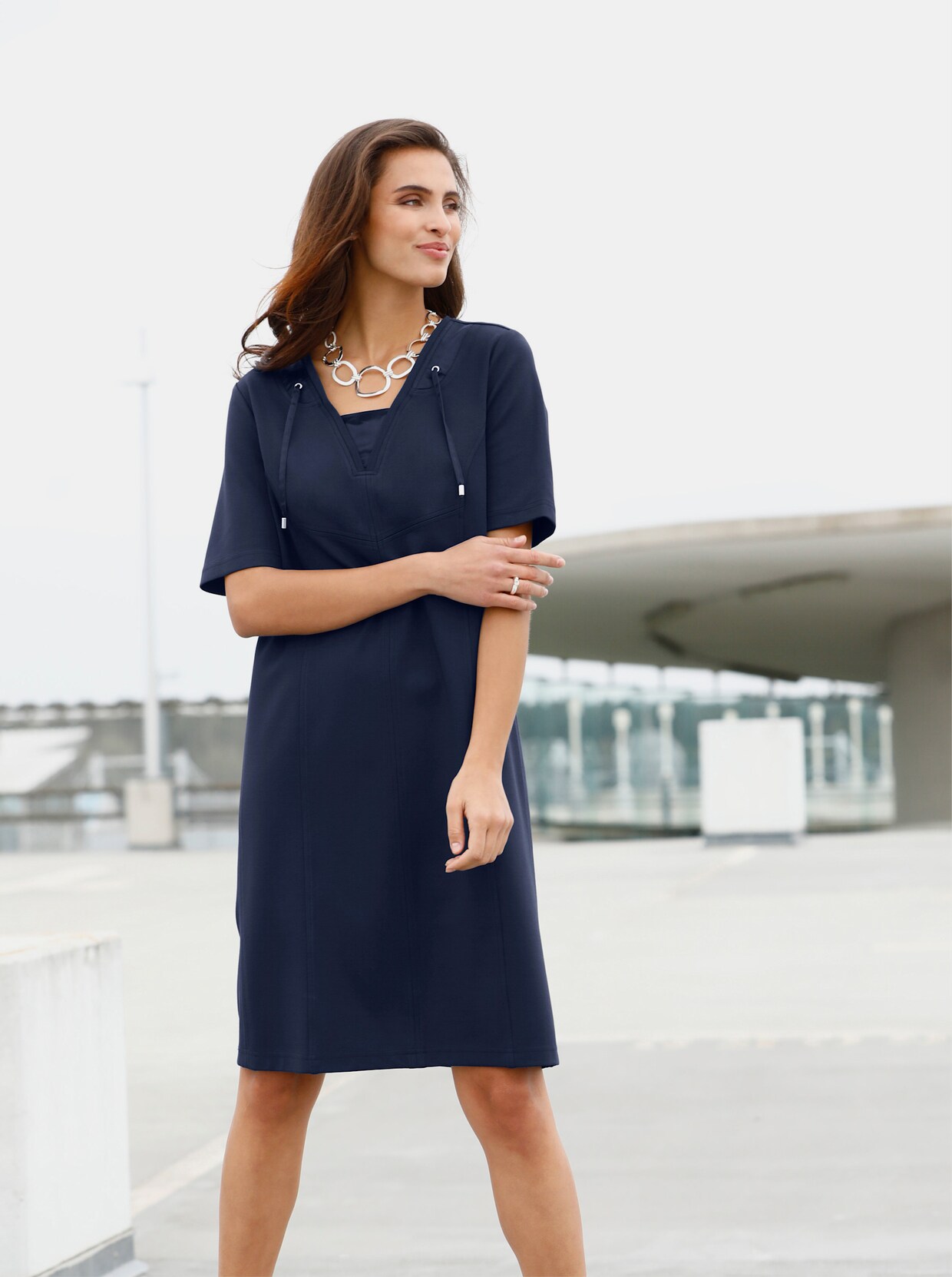 Jerseykleid - marine