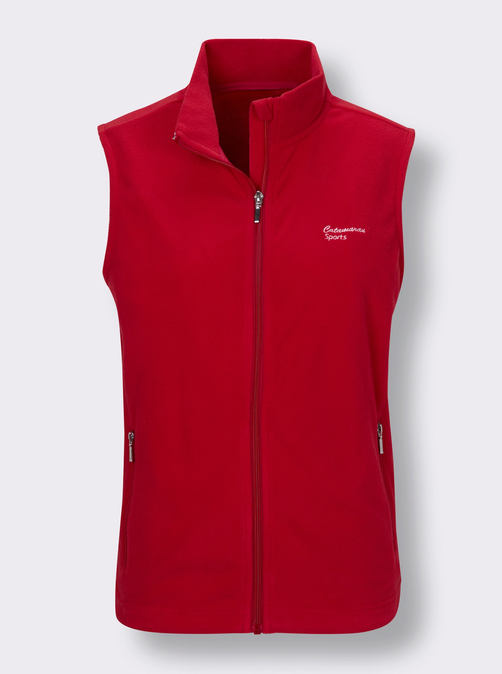 Catamaran Sports Fleeceweste mit weitenregulierbarem Saum - rot