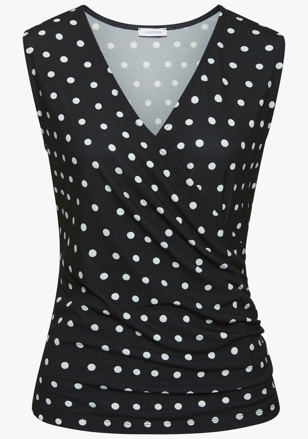LASCANA Tanktop - schwarz-weiß-bedruckt