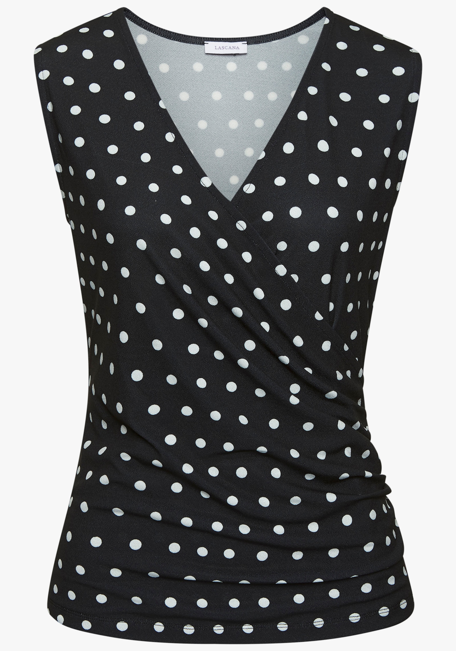LASCANA Débardeur - noir-blanc imprimé