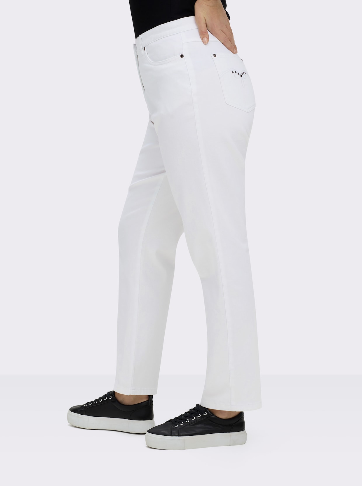 5-Pocket-Jeans mit Stretch-Anteil - weiß