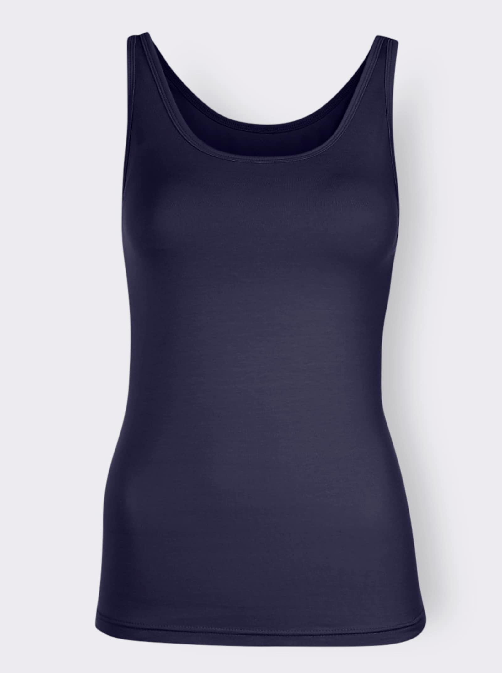 wäschepur Achseltop mit breiten Trägern - bleu + marine + bordeaux