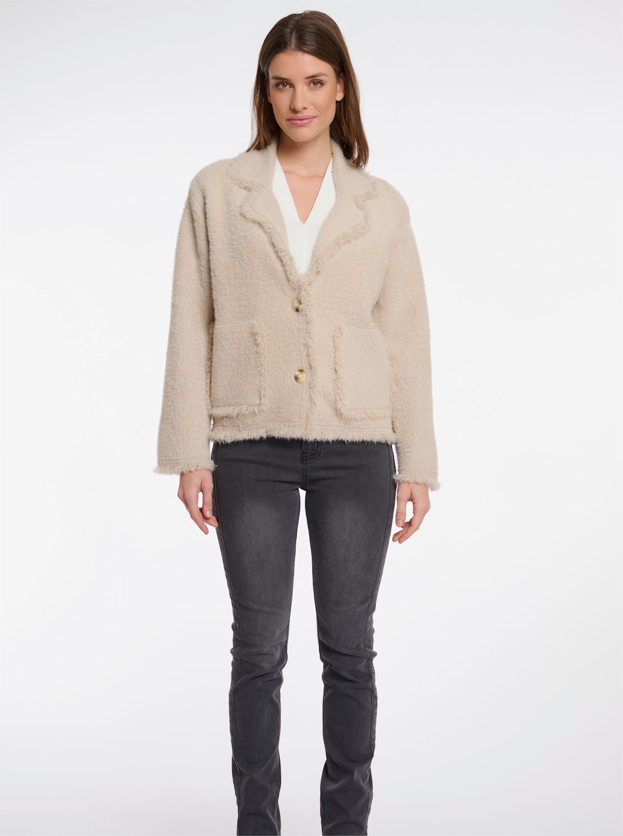 Strickjacke - sand