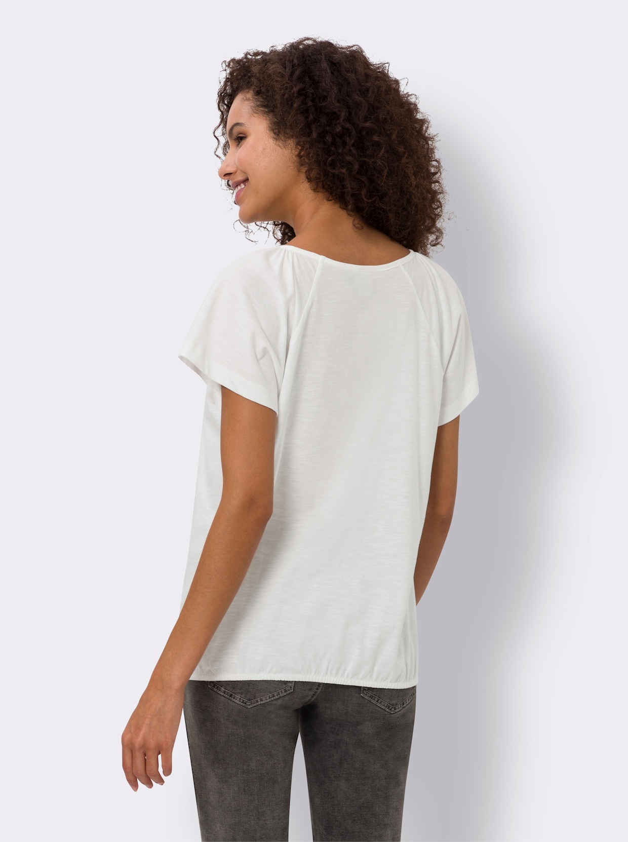 heine T-shirt à encolure ronde - écru