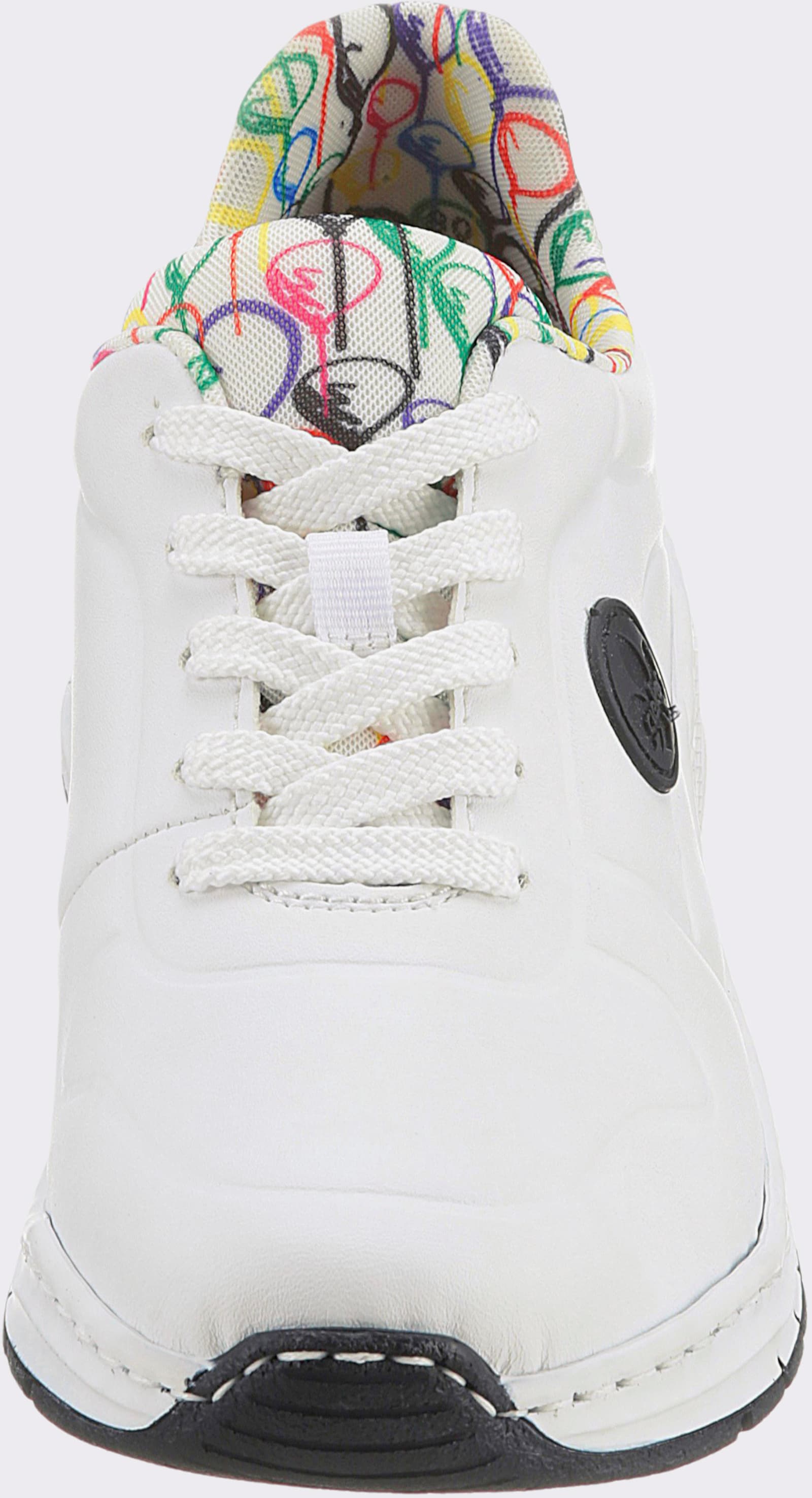 Rieker Sneaker met verwisselbaar voetbed - wit