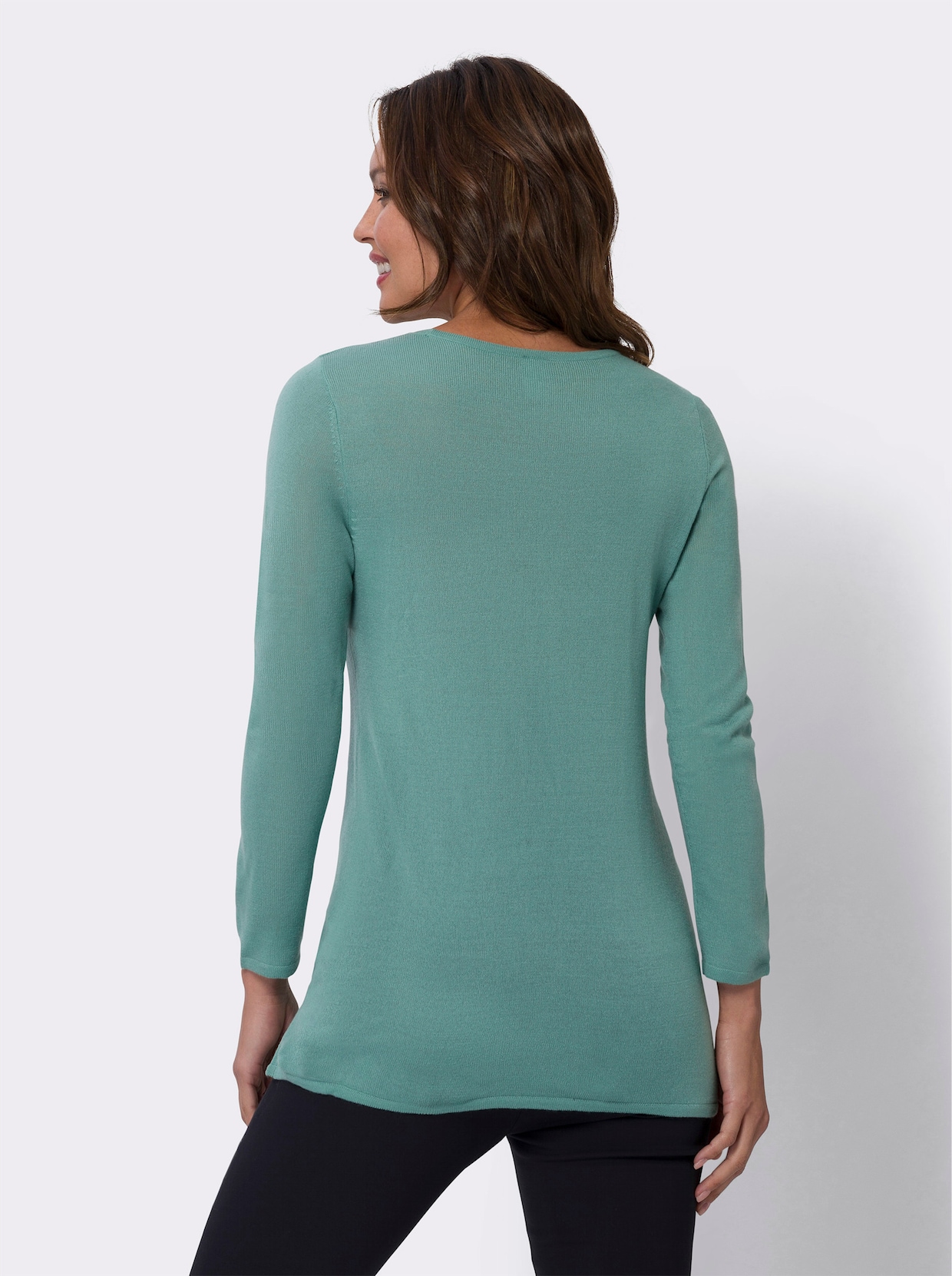 Lange pullover - salie