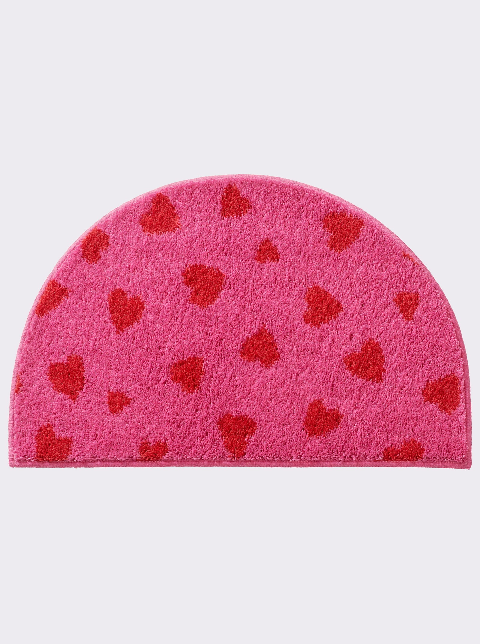 Grund Badematte - pink-rot-gemustert