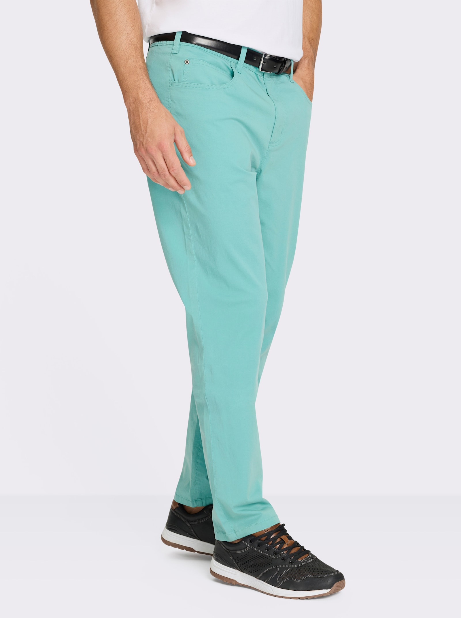Catamaran Broek van zomers twill - salie