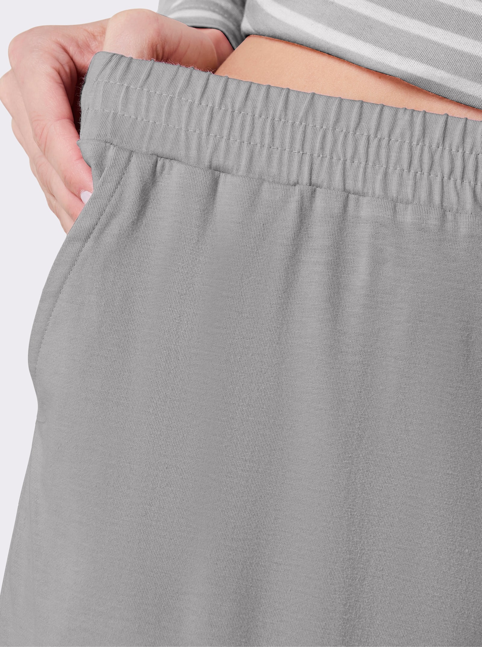 wäschepur Schlafanzug-Hose - steingrau