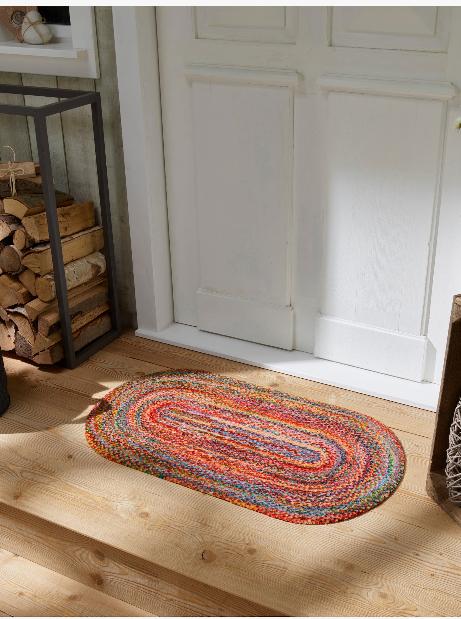 wash+dry by Kleen-Tex Fußmatte - rot-bunt