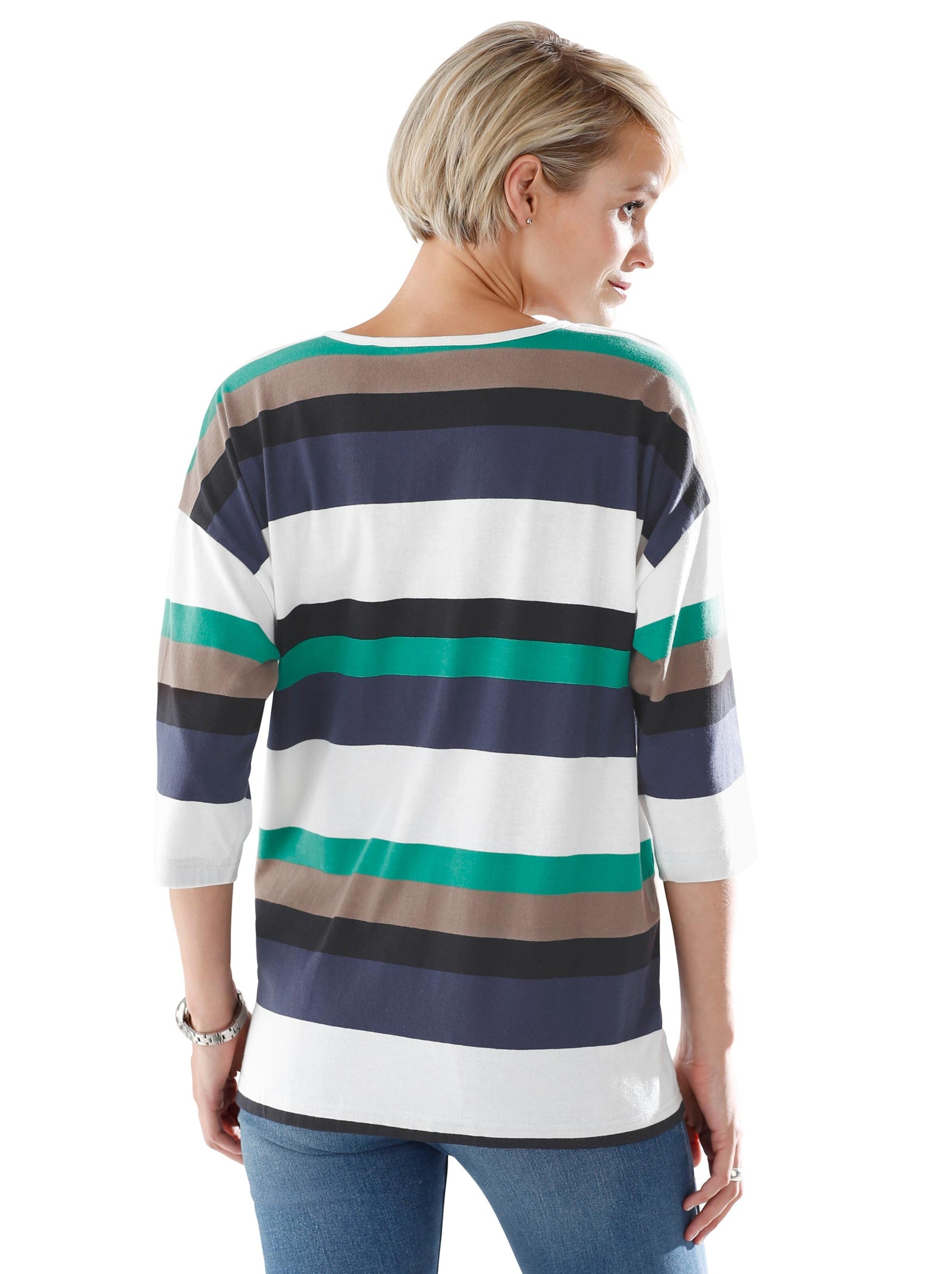 Shirt - grün-geringelt