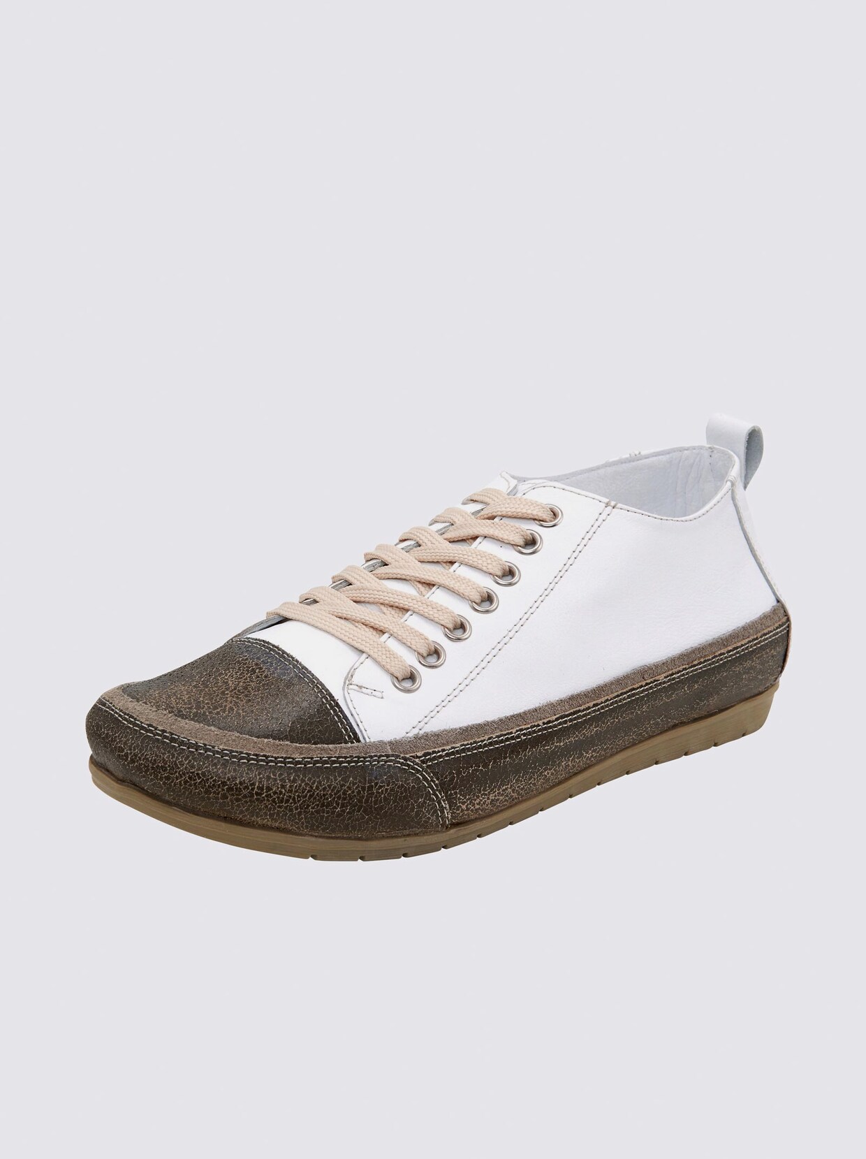 Sneaker - weiß-taupe