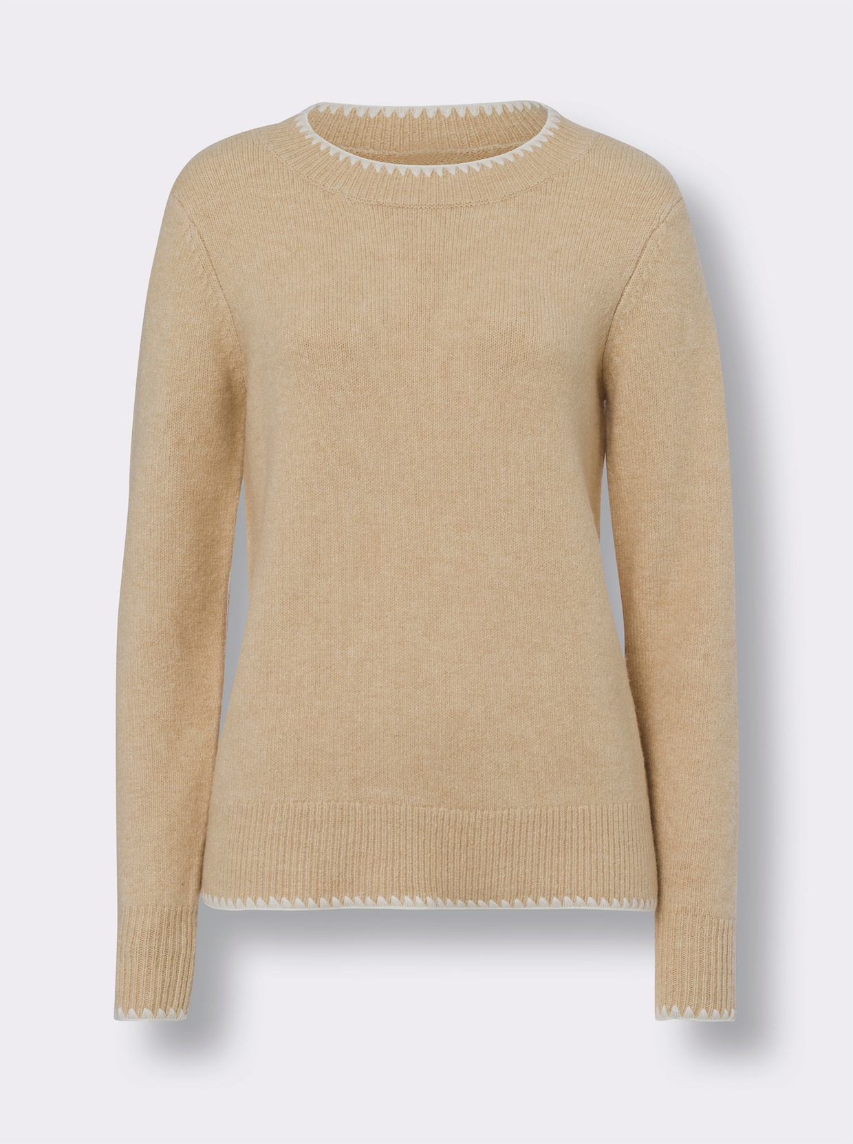 heine Pullover met lange mouwen - beige gemêleerd