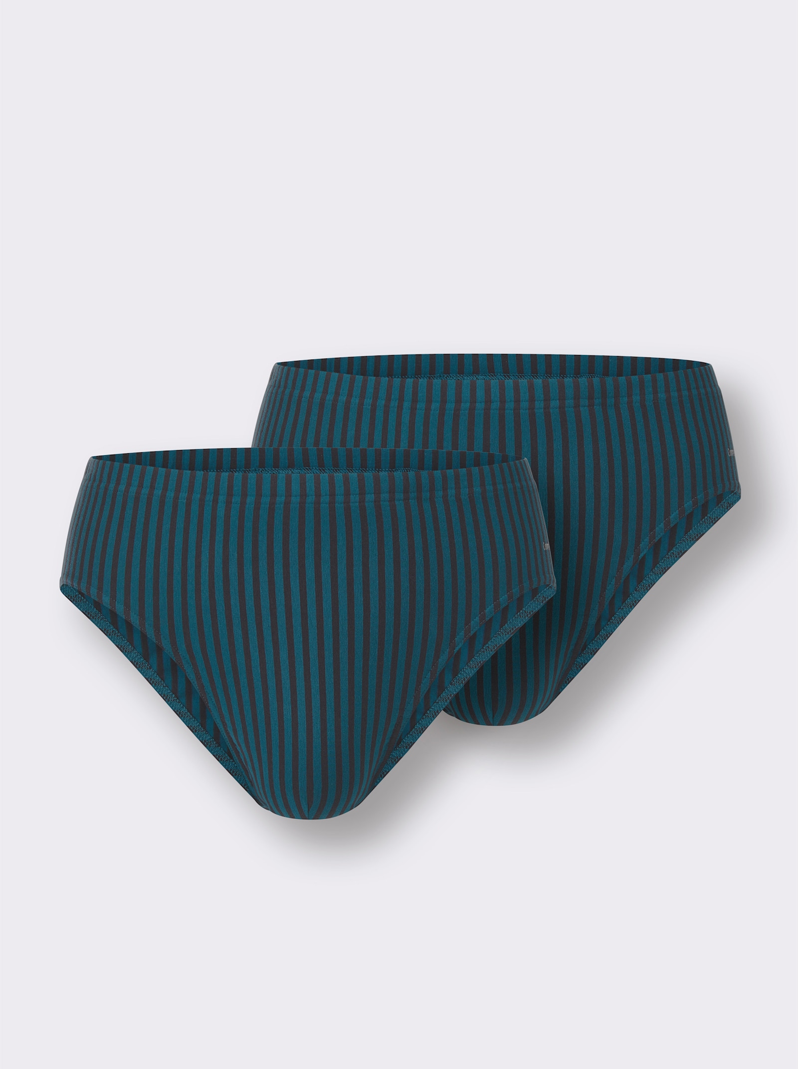 Comte Slips - petrol-gestreift