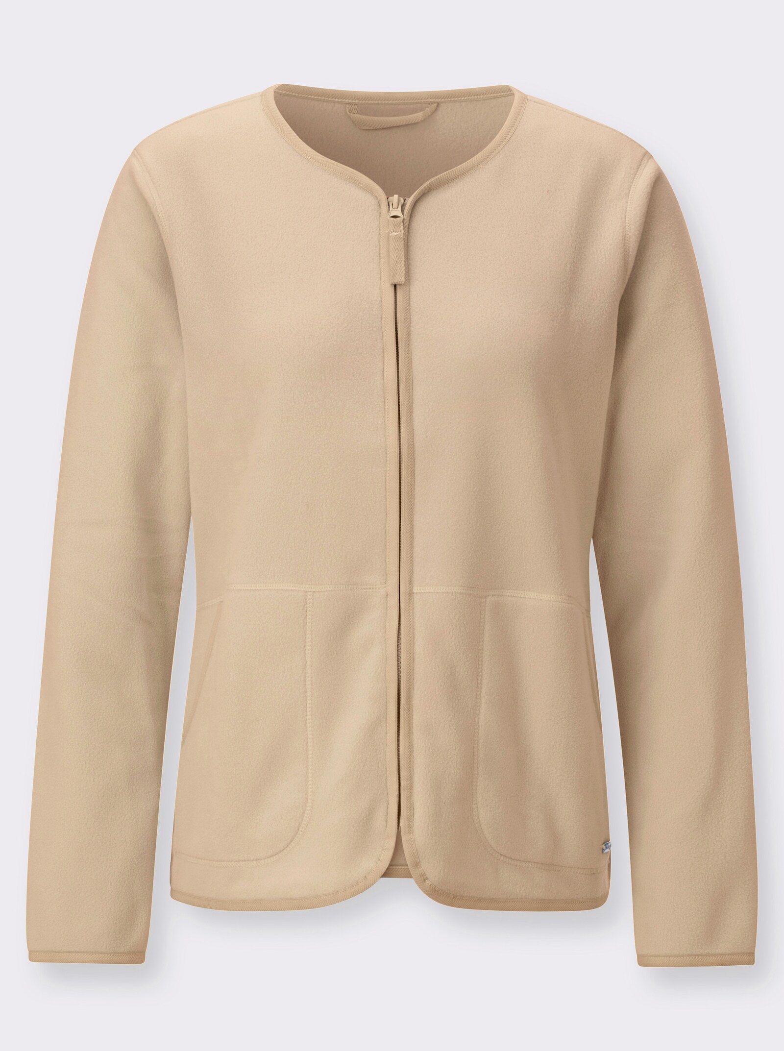 Fleecejacke mit Antipilling-Ausrüstung - sand