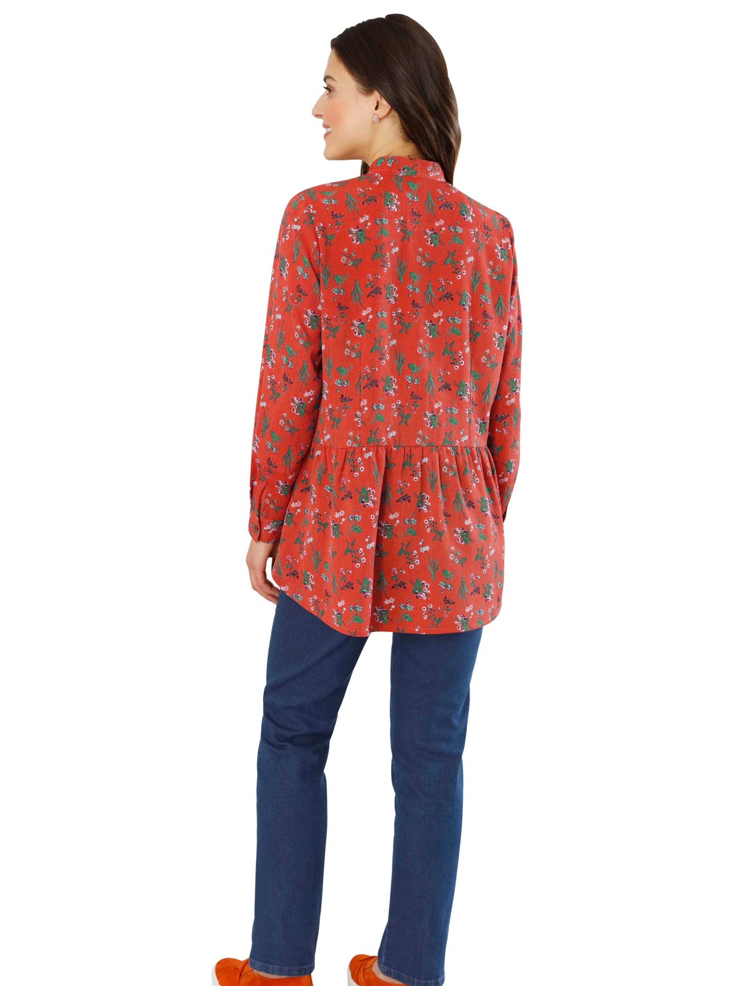 Bluse - rost-bedruckt