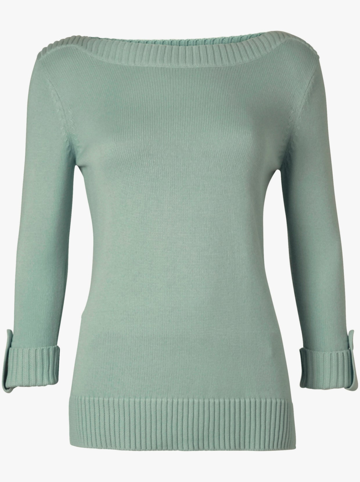 Pullover met 3/4-mouwen - kalkmint