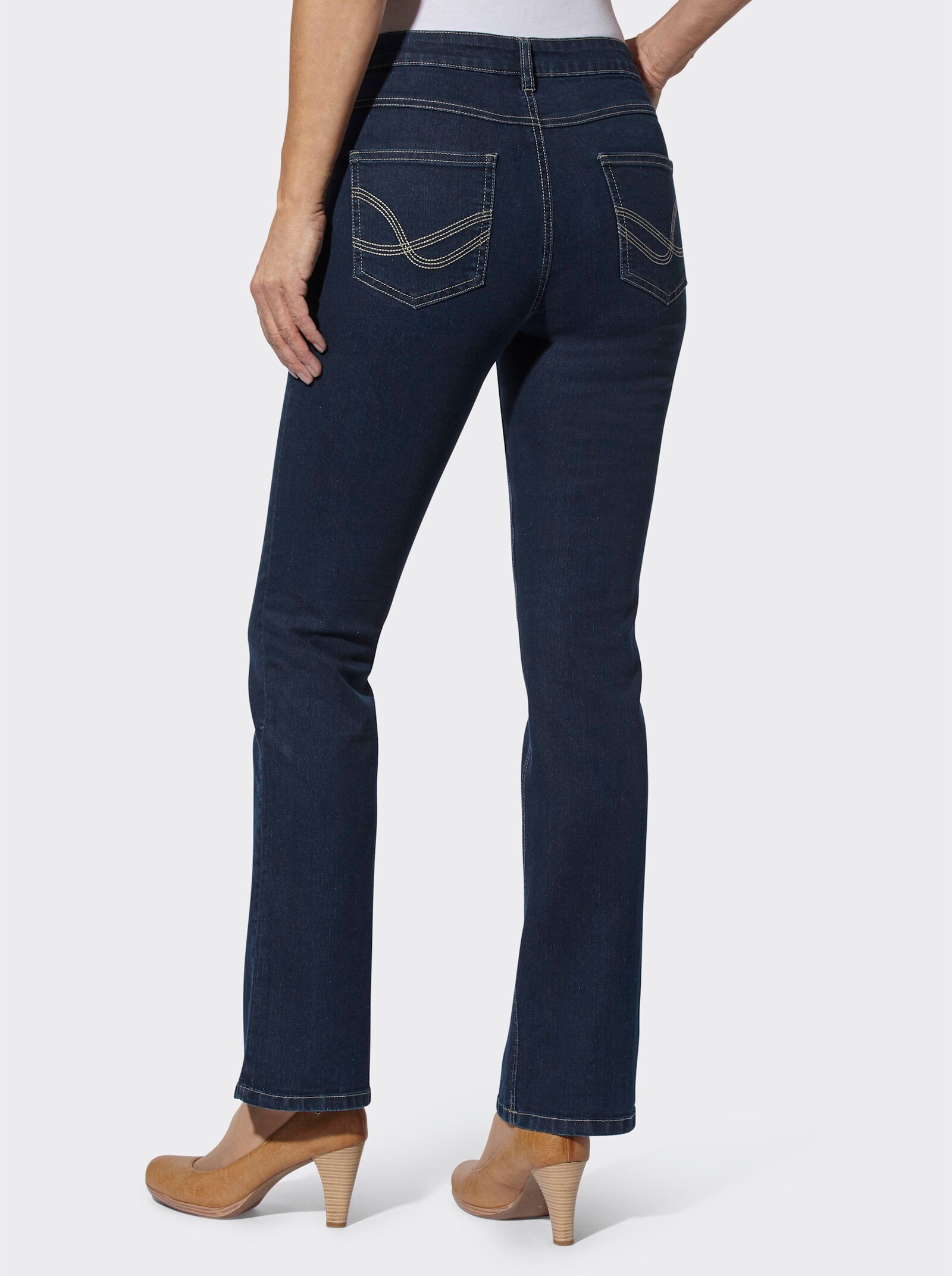 Jeans in formstabiler Stretch-Qualität - dark blue