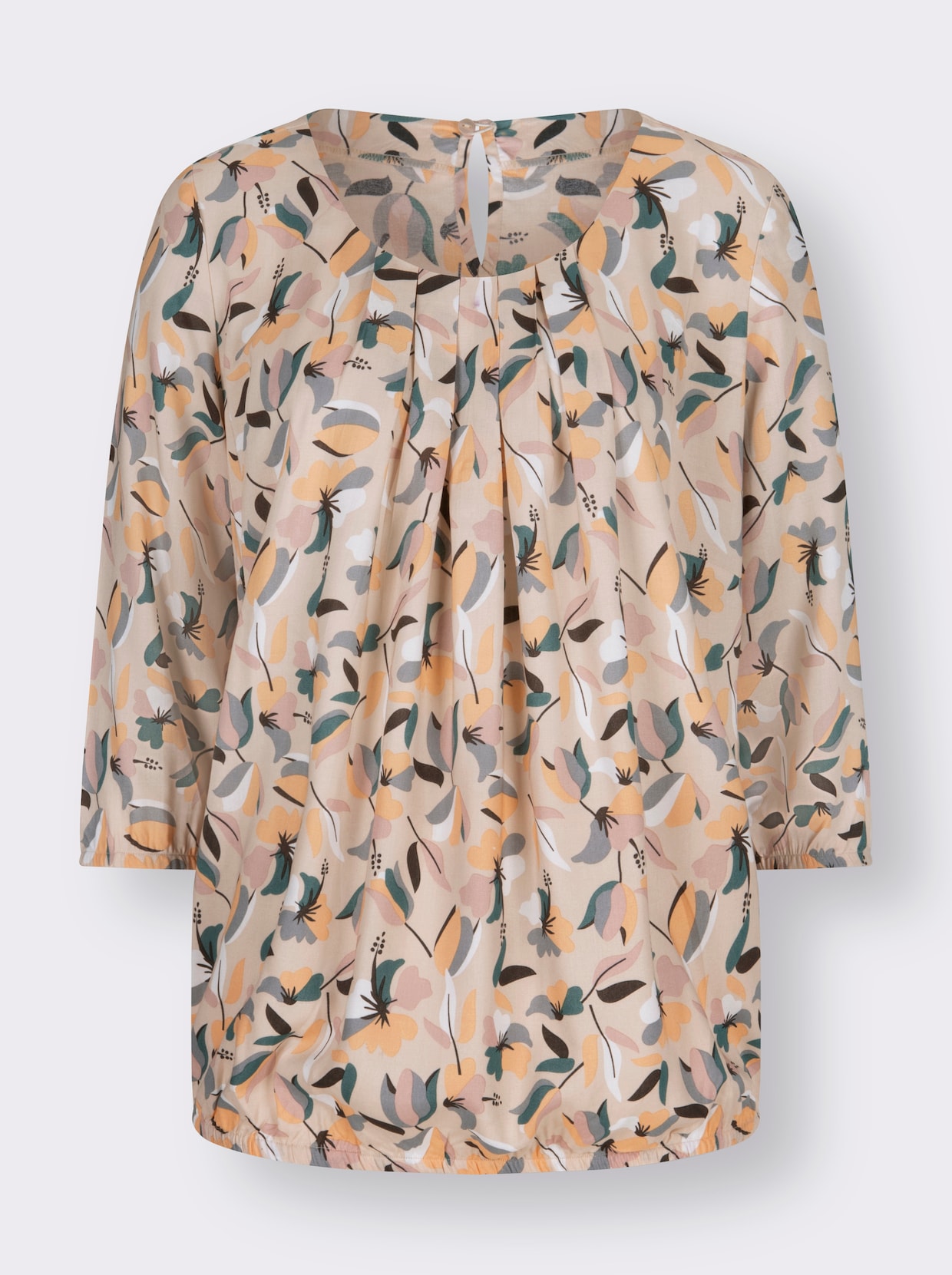 Blouse met print - ivoor/poudre bedrukt