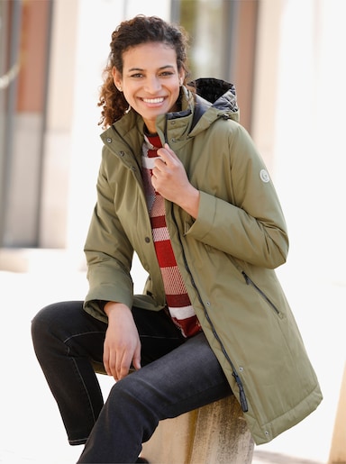 Green Goose Longjacke - oliv-schwarz