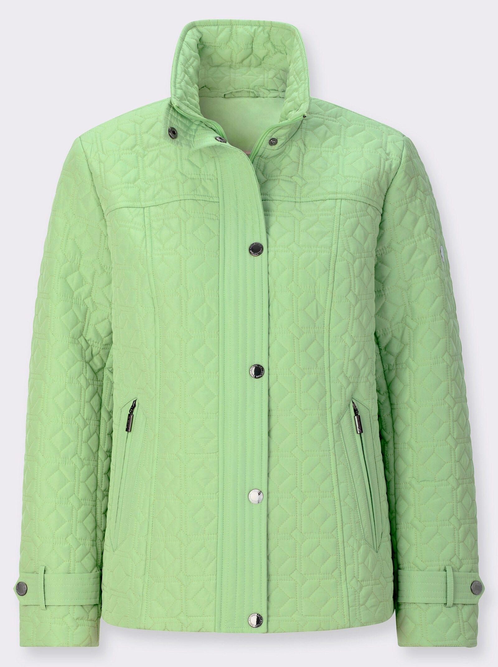 Steppjacke mit Zierriegeln - reseda
