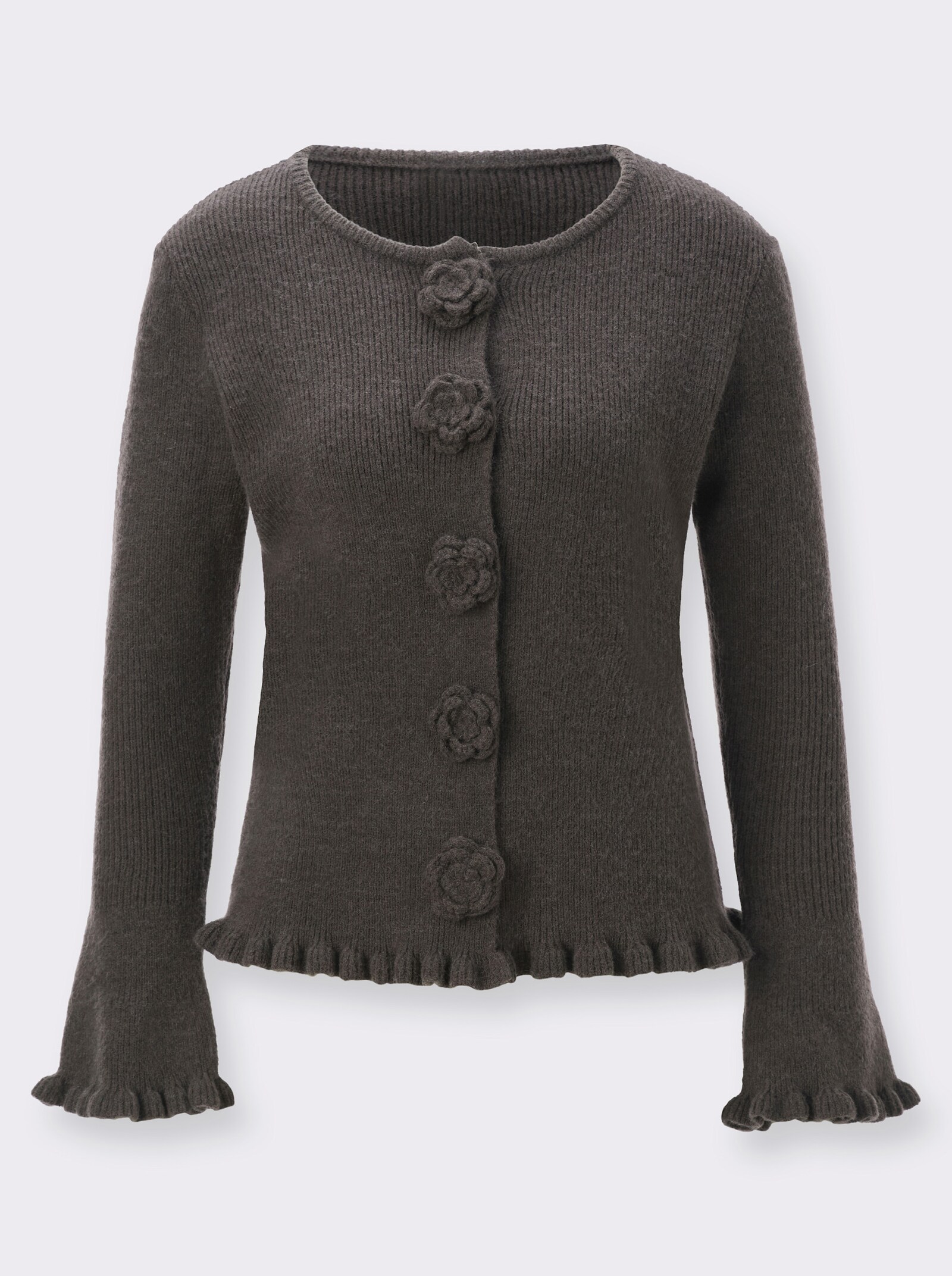  Vest met drukknopen - grafiet