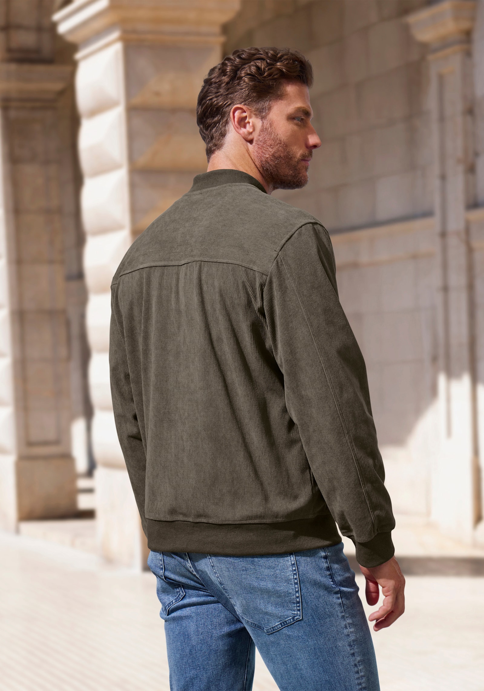 H.I.S Cordjacke - khaki