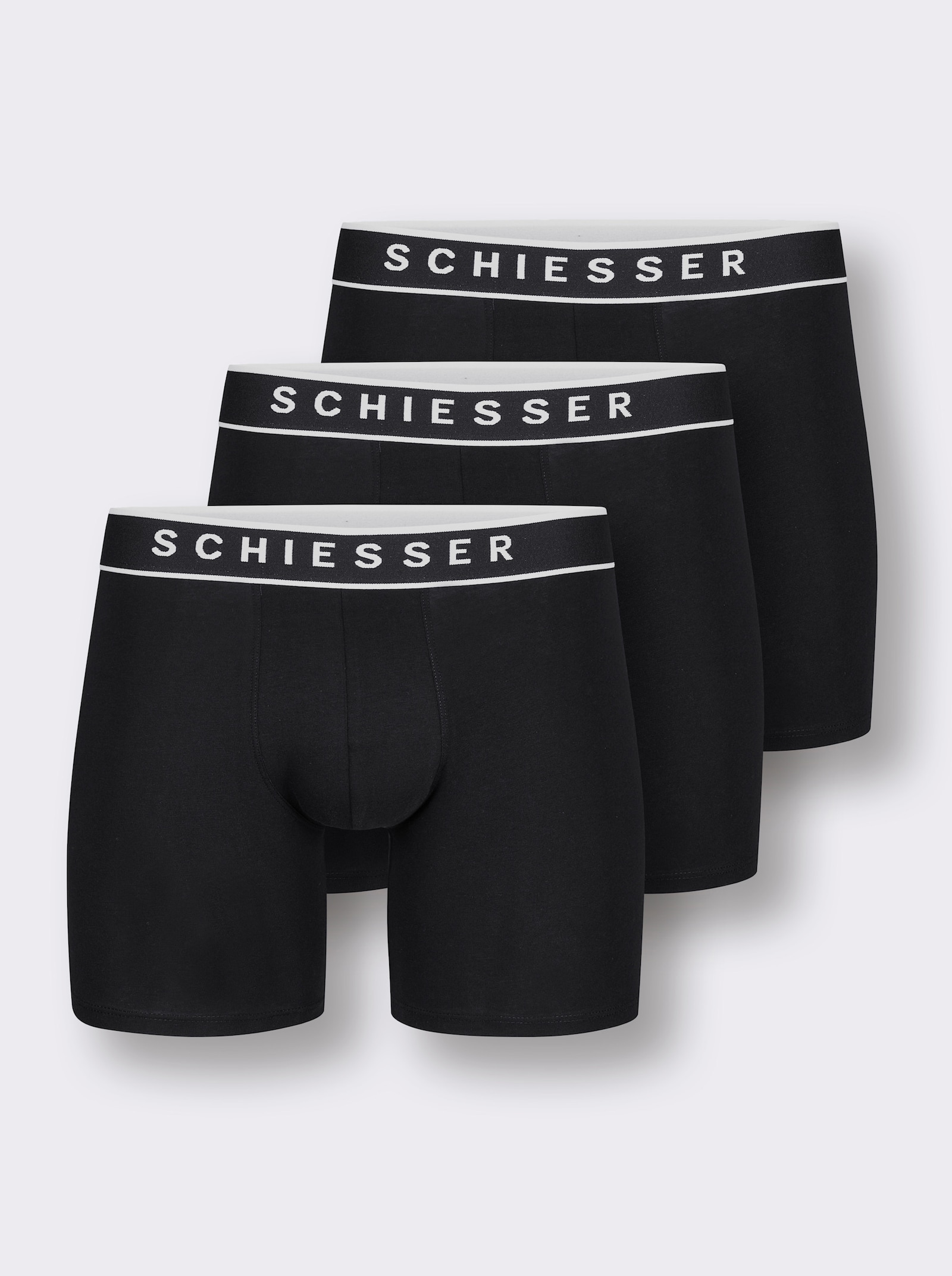 Schiesser Longpanty aus Single-Jersey - schwarz