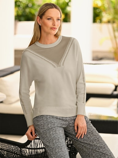 heine Langarm-Pullover - sand