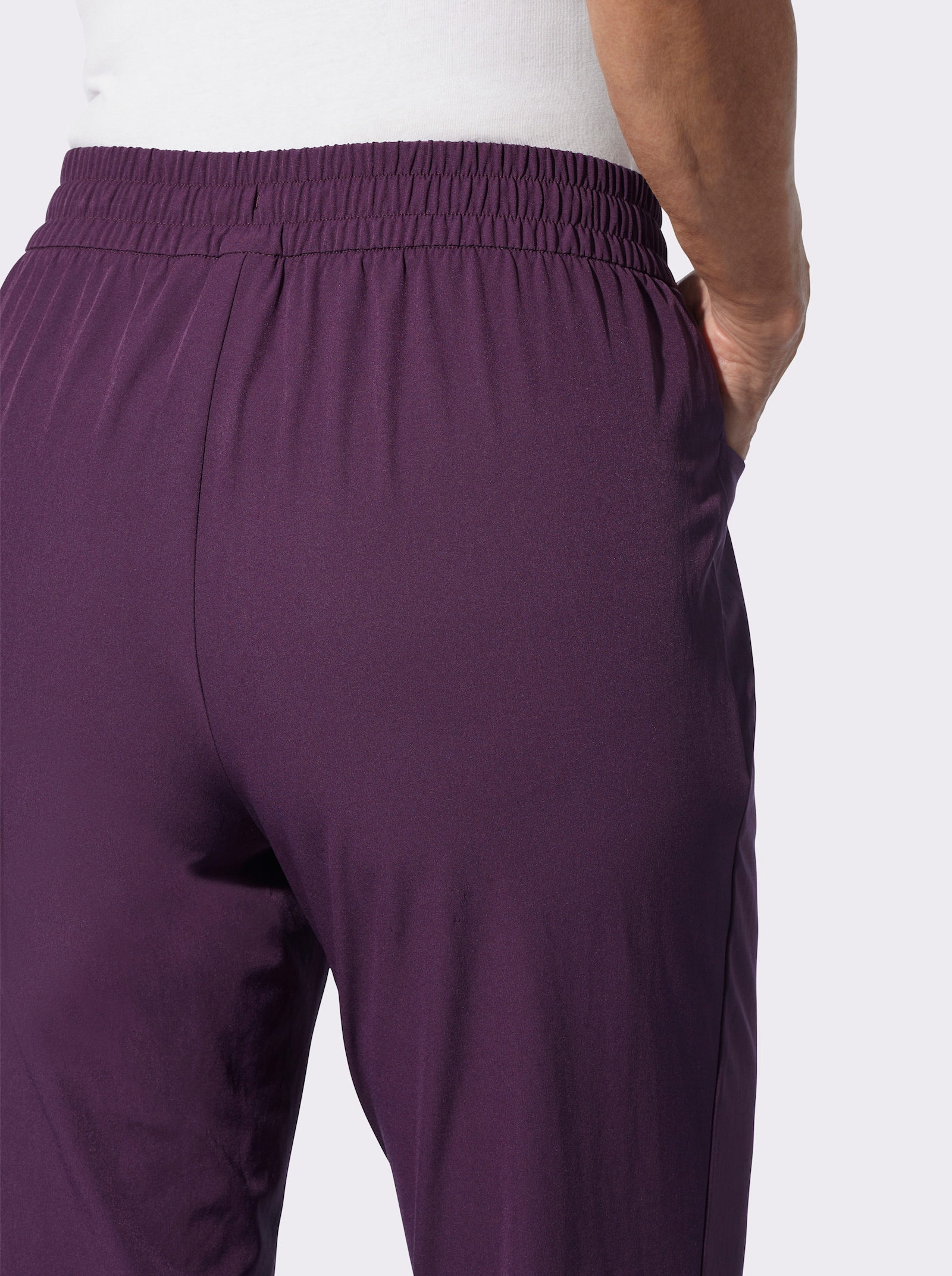 7/8-Hose atmungsaktiv und pflegeleicht - traube