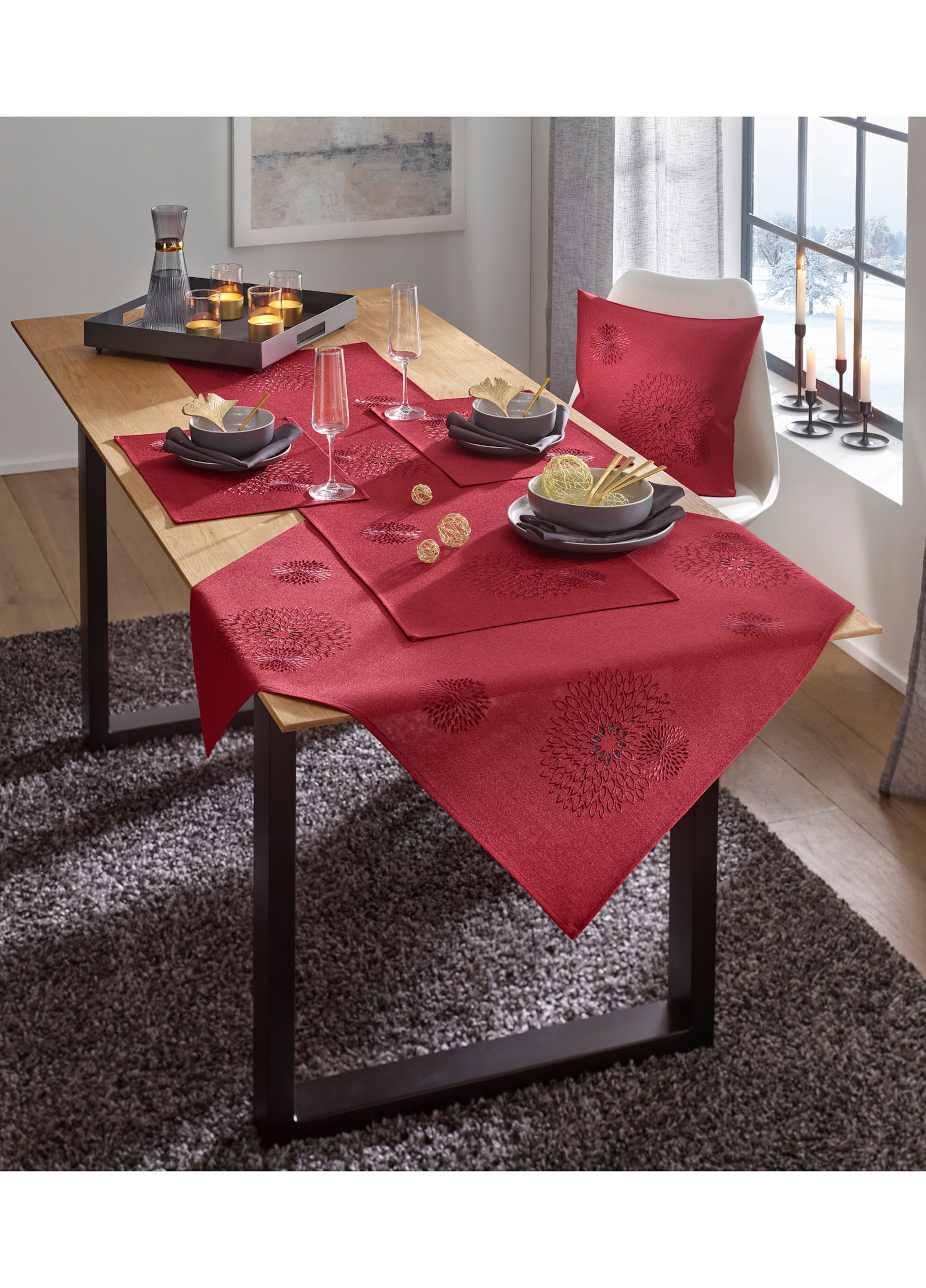 Tischdecke in rot | Witt