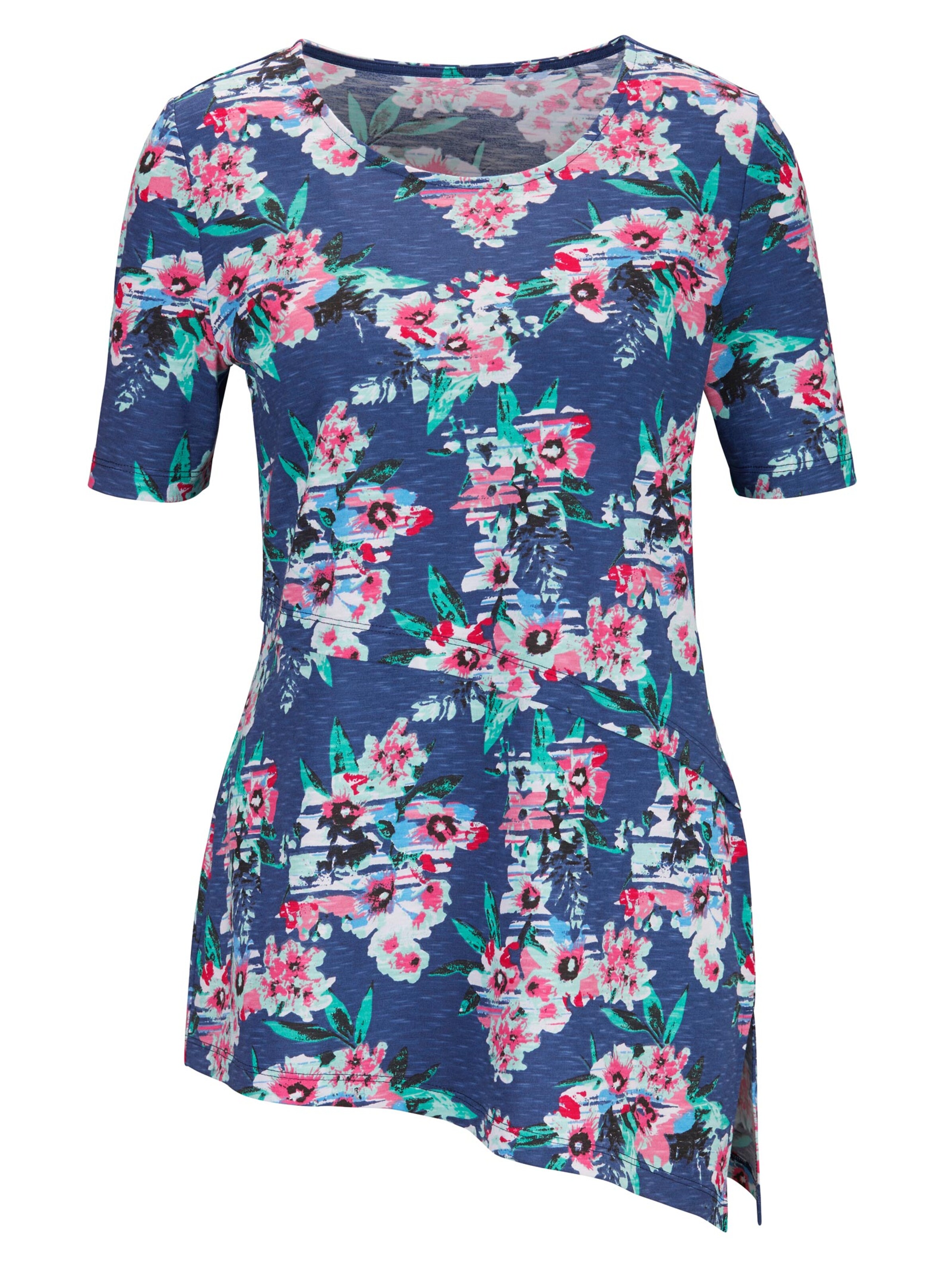 Shirt - blau-bedruckt