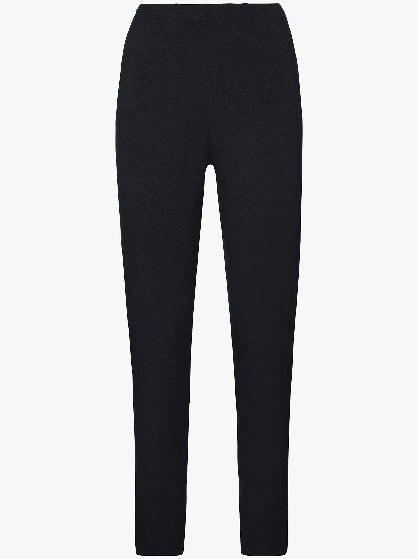 wäschepur Lange Unterhose in Feinripp-Qualität - schwarz + marine