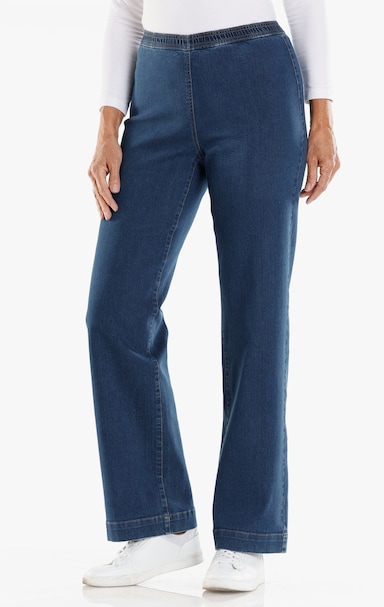 Jeans med resår - dark blue