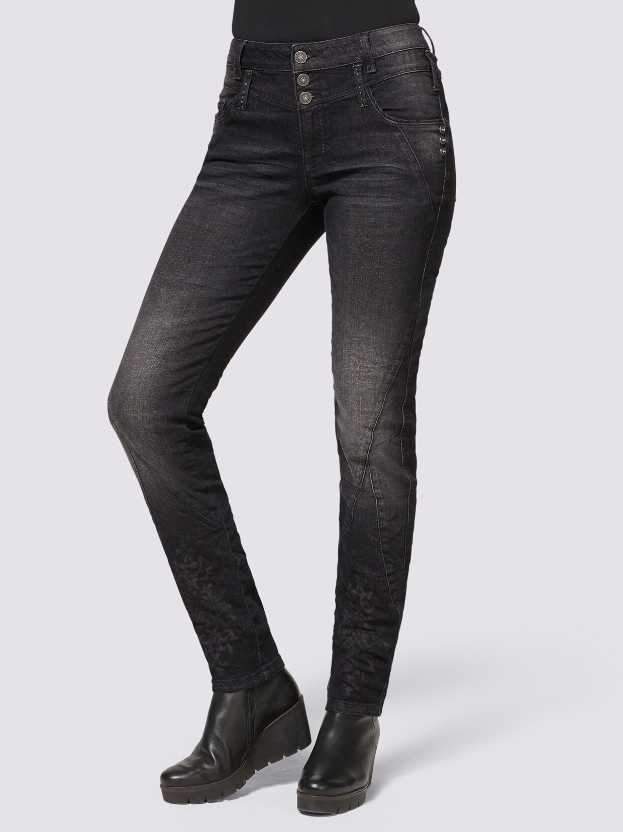 heine Jeans - black denim