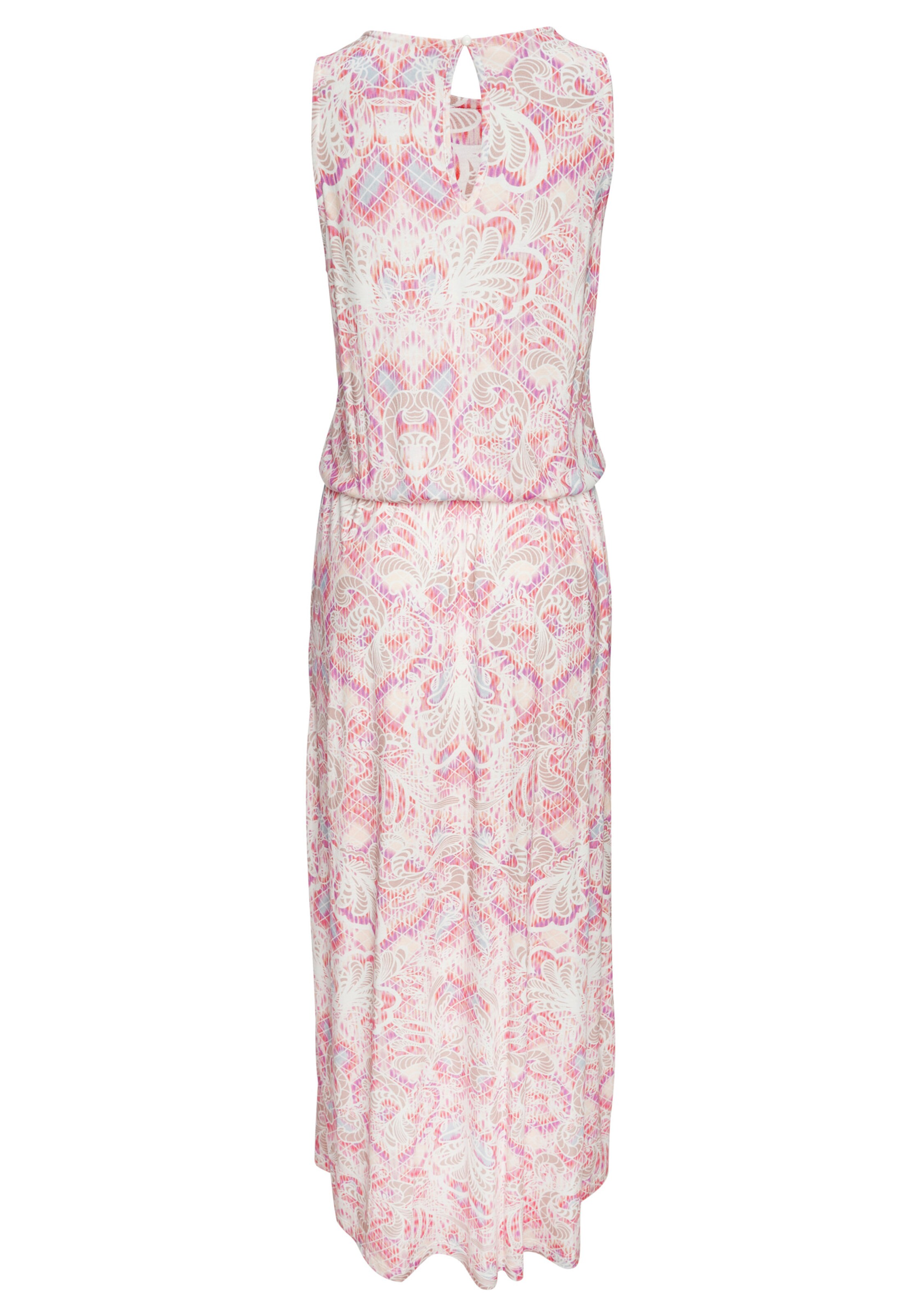 Maxi-jurk crème/pink bedrukt, foto 3