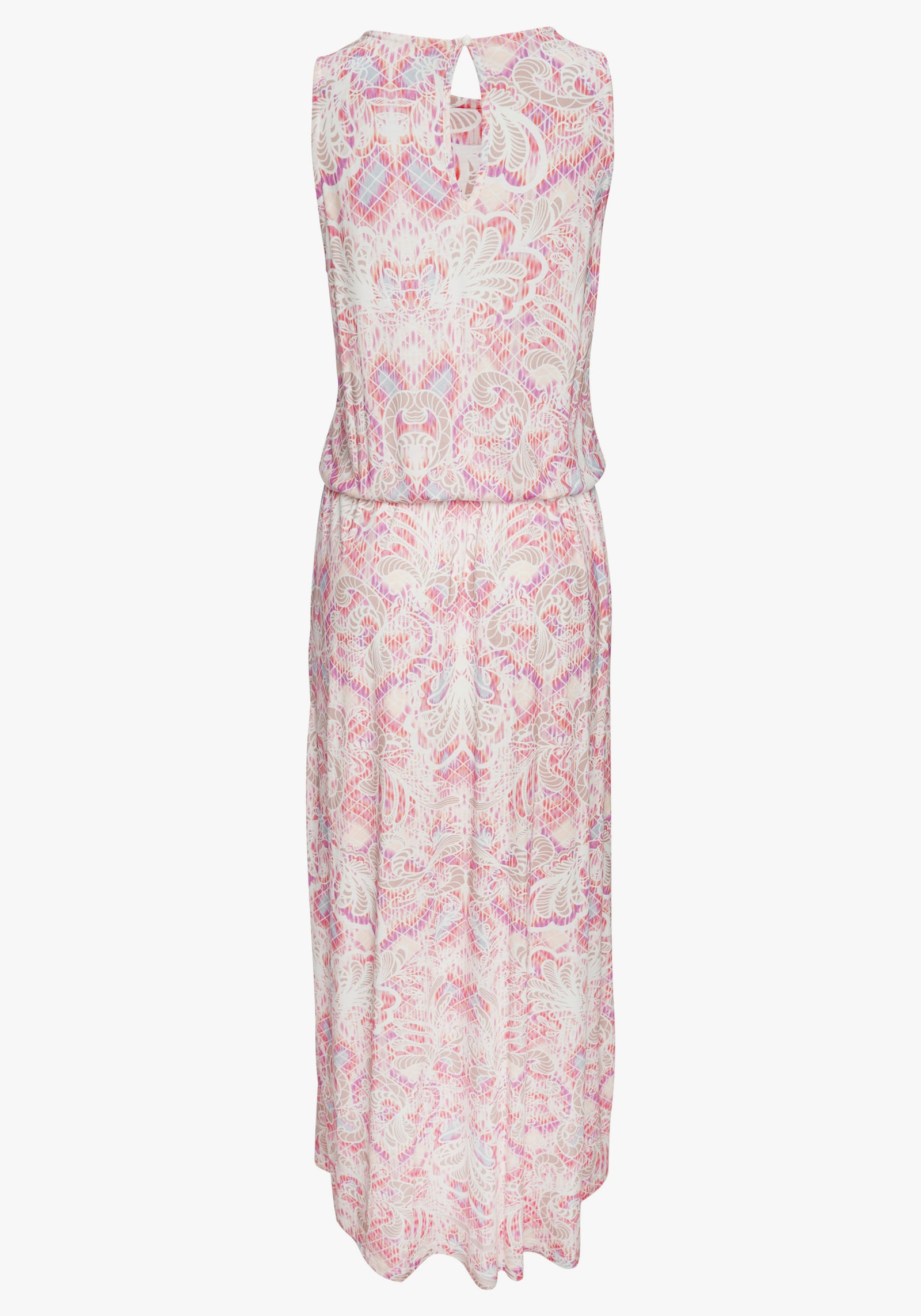 Buffalo Maxikleid - creme-pink bedruckt