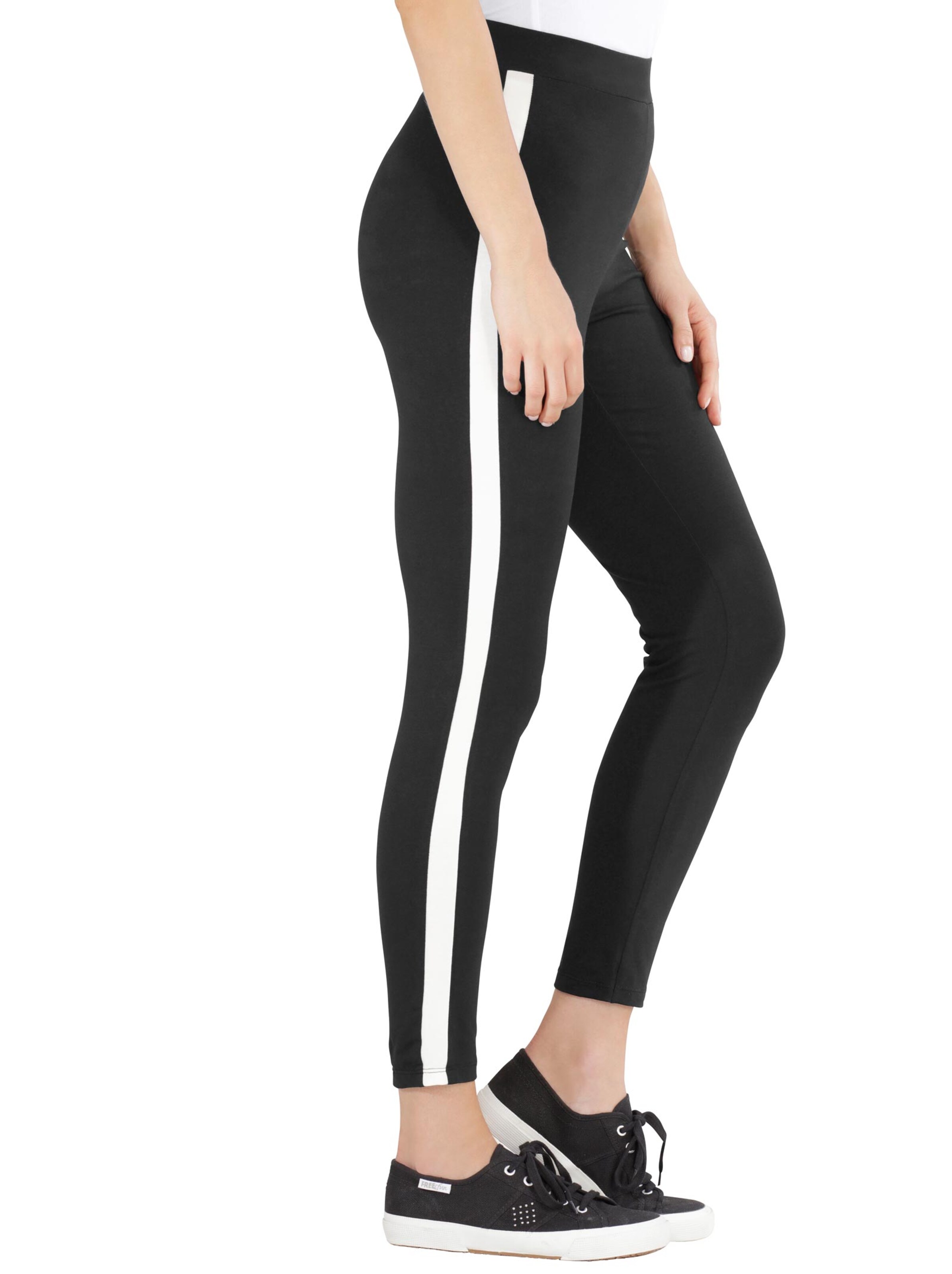 Leggings - schwarz-weiß
