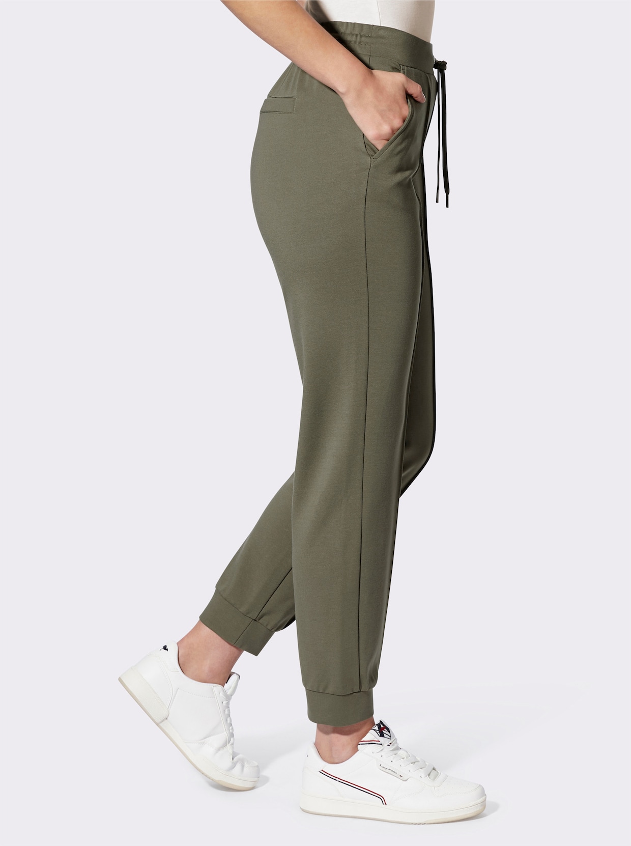 heine comfortbroek - kaki