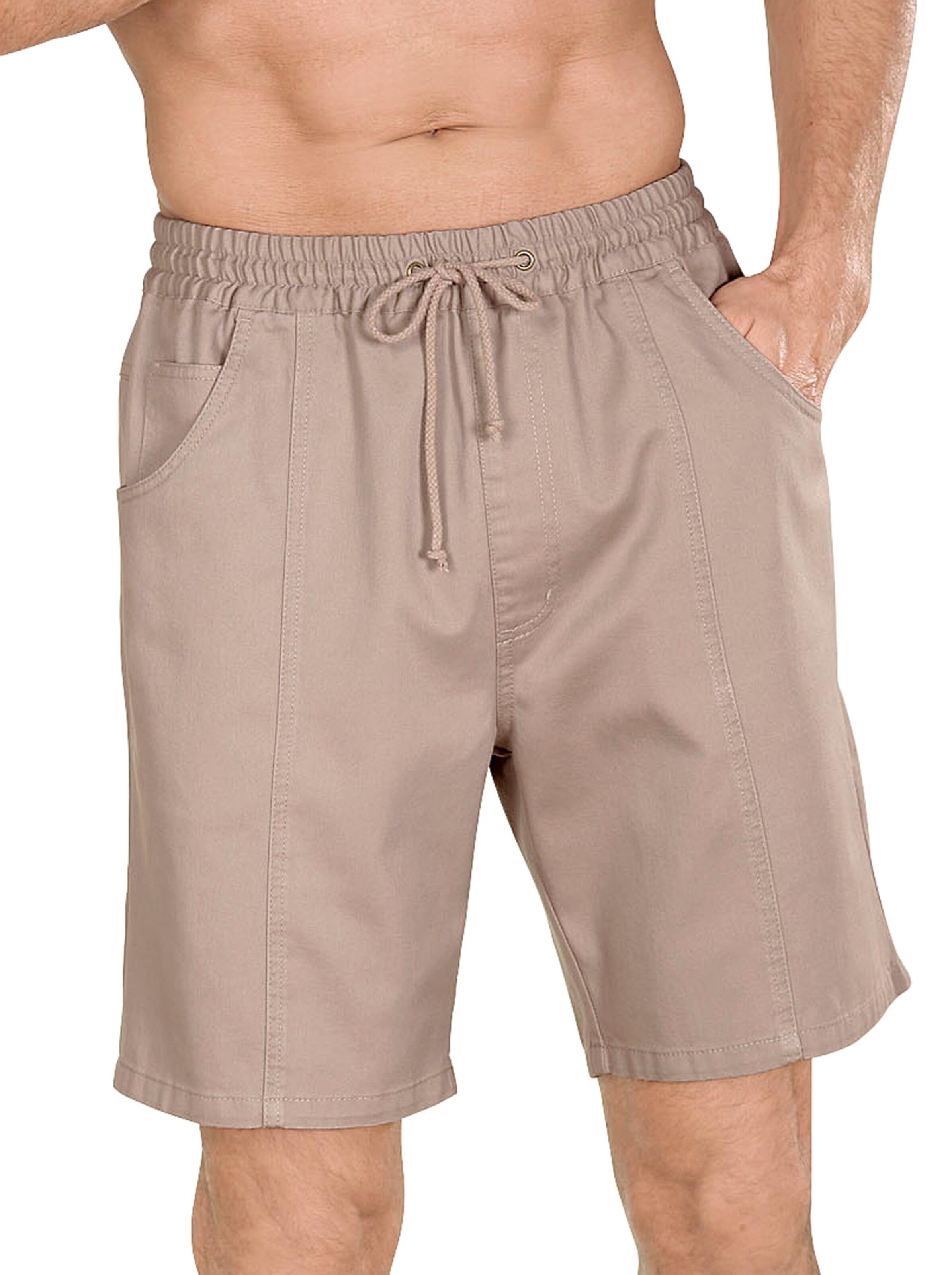 Schlupfbermudas - beige