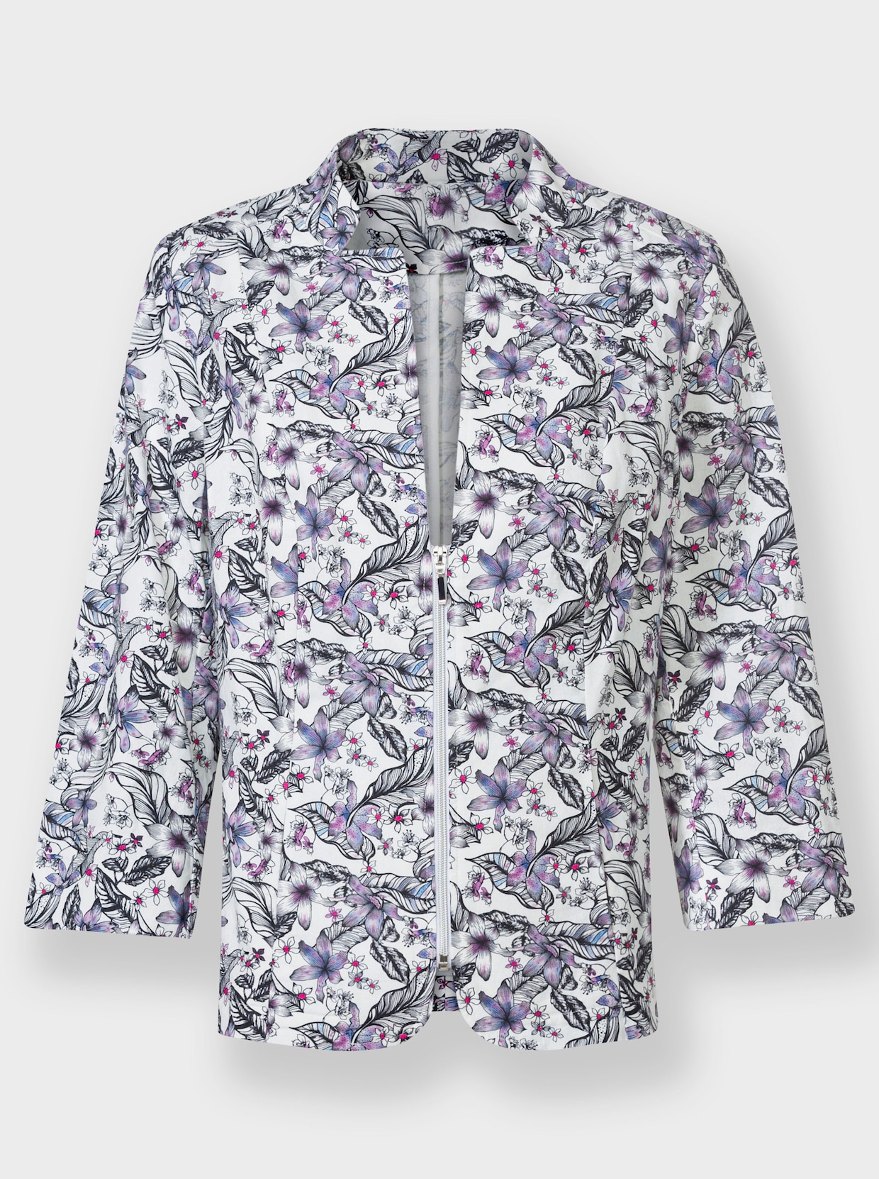 Blazer - orchidee-ecru-bedruckt