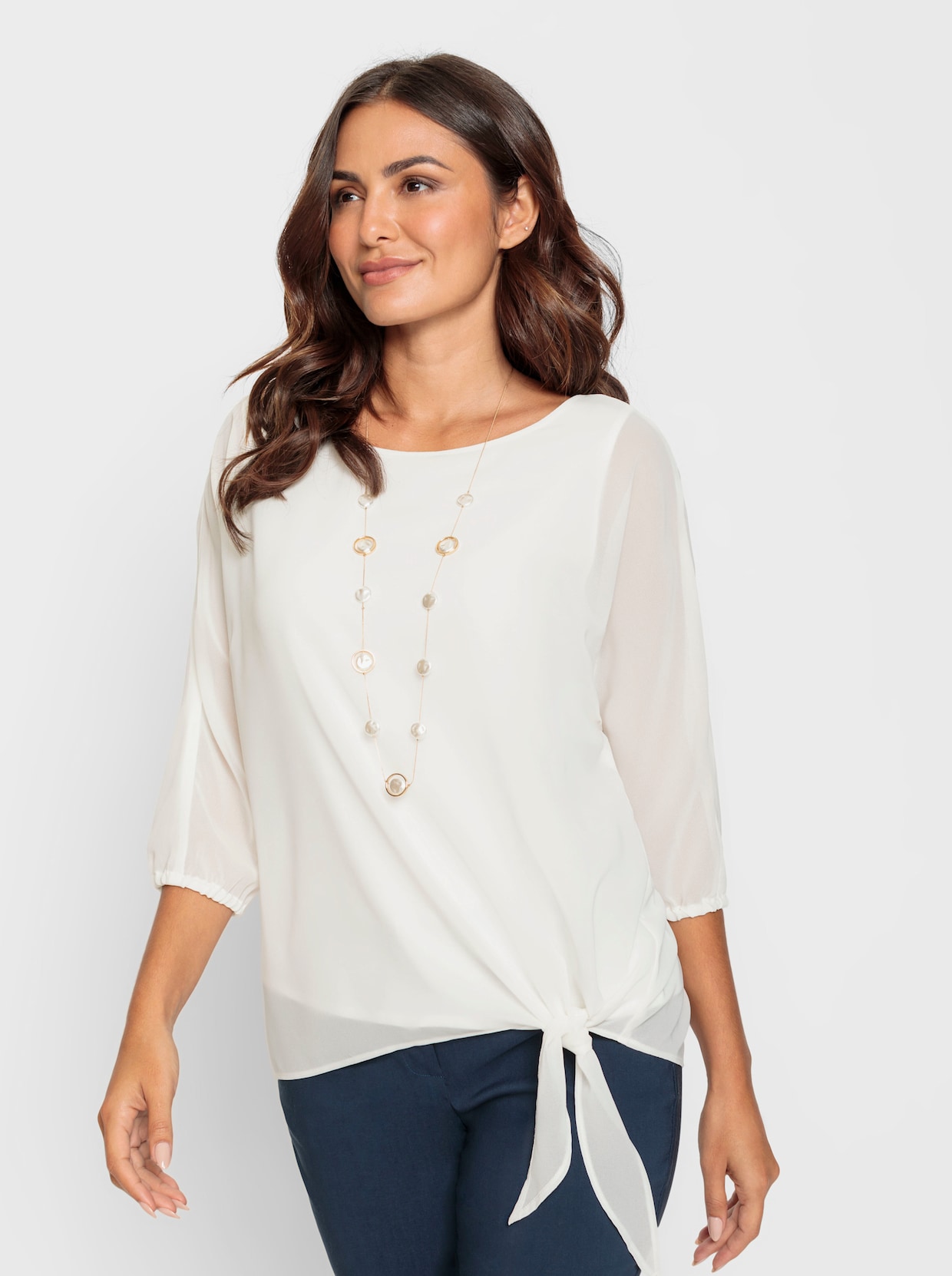 Georgetteblouse - ecru
