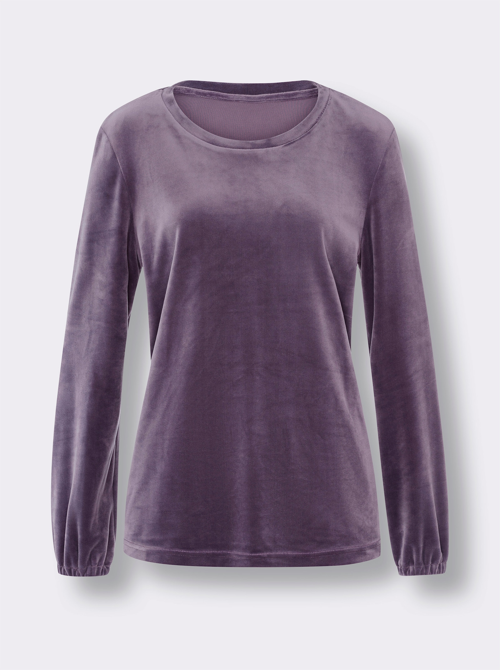 Freizeitshirt in Nicki-Qualität - feige