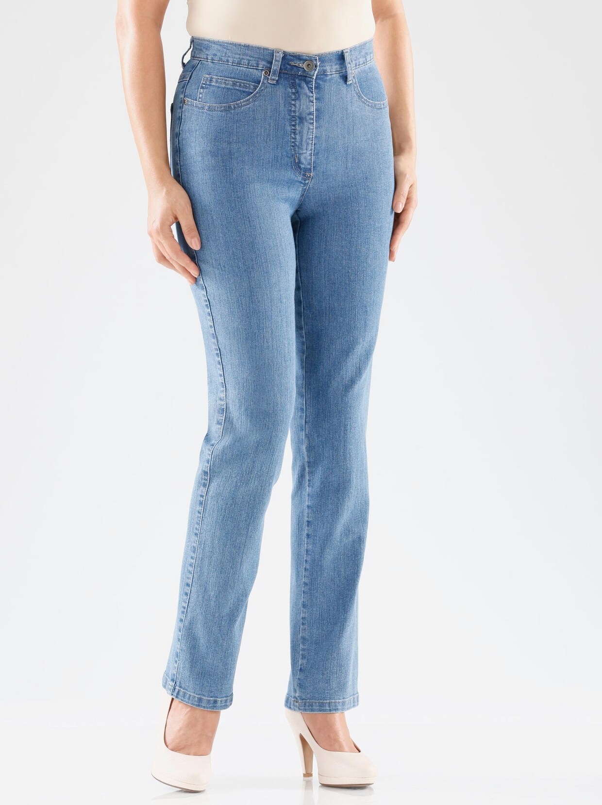 5-Pocket-Jeans - blue-bleached