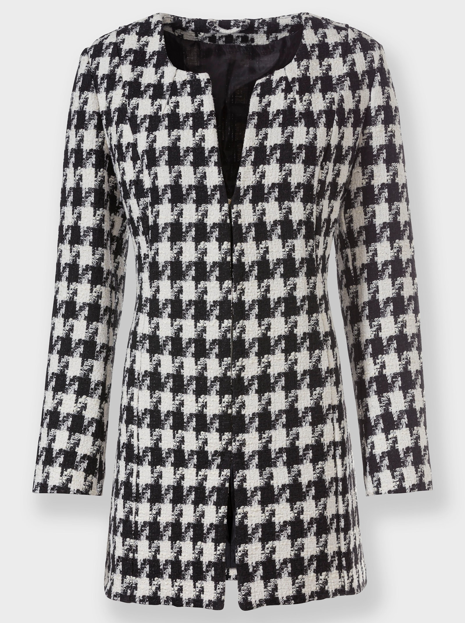 heine Blazer mit Pepita-Dessin - schwarz-ecru Pepita